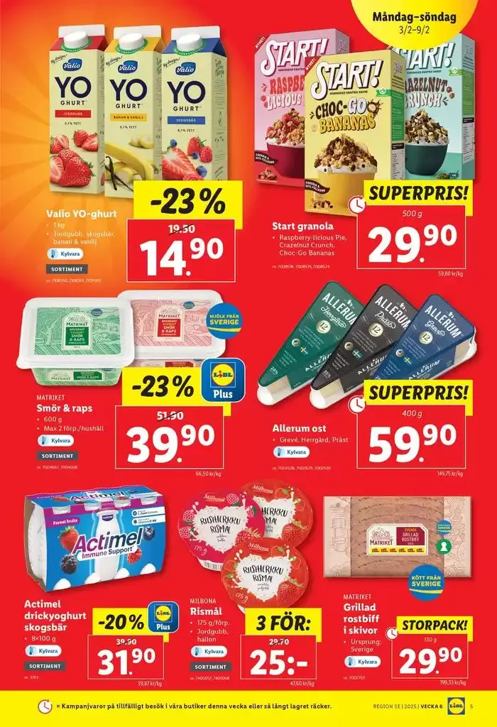 ERBJUDANDEN VECKA 6 från 3 februari till 9 februari 2025 - Reklamblad sidor 5