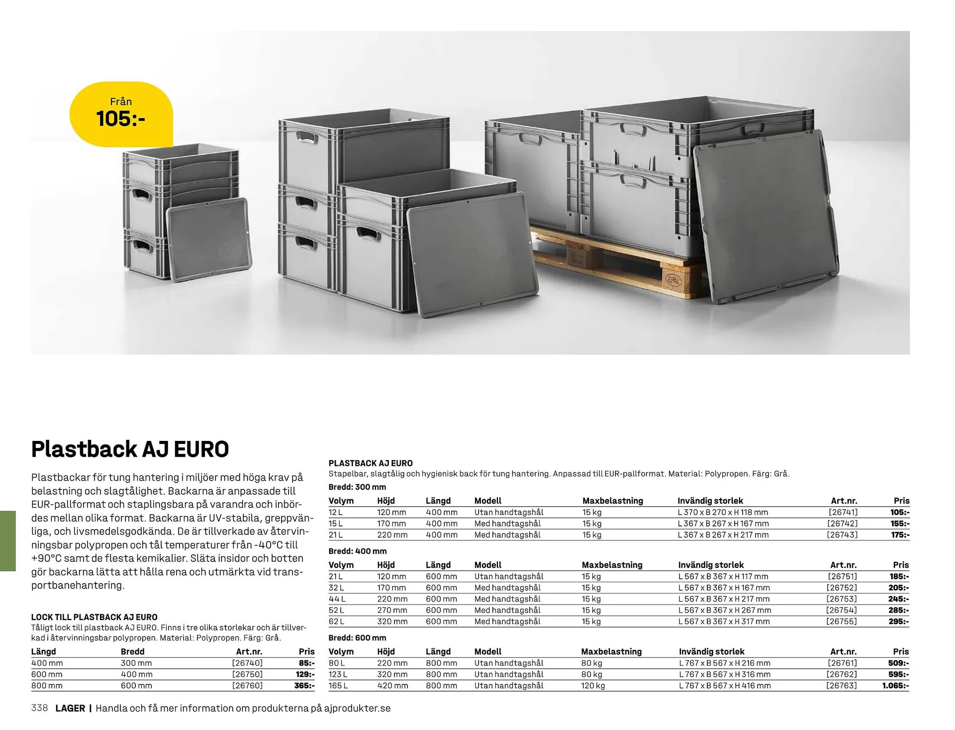 AJ Produkter reklamblad från 1 januari till 31 december 2025 - Reklamblad sidor 338