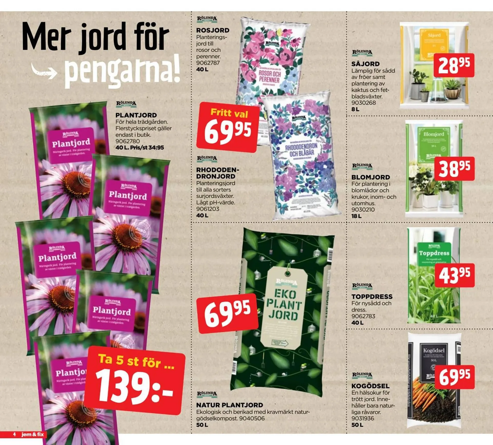 Jem&Fix reklamblad från 16 mars till 30 mars 2026 - Reklamblad sidor 4