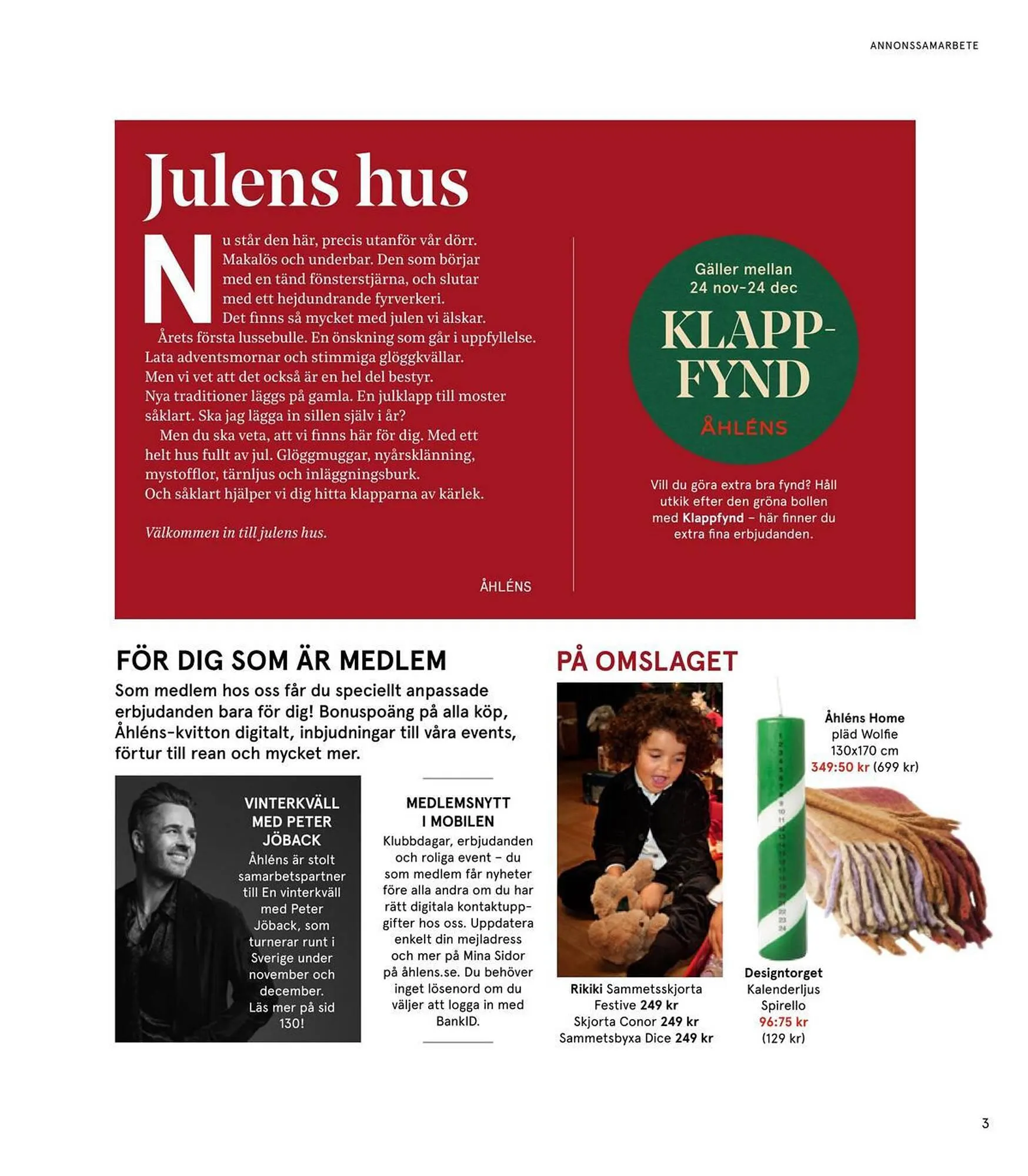 Åhléns reklamblad från 24 november till 24 december 2023 - Reklamblad sidor 3