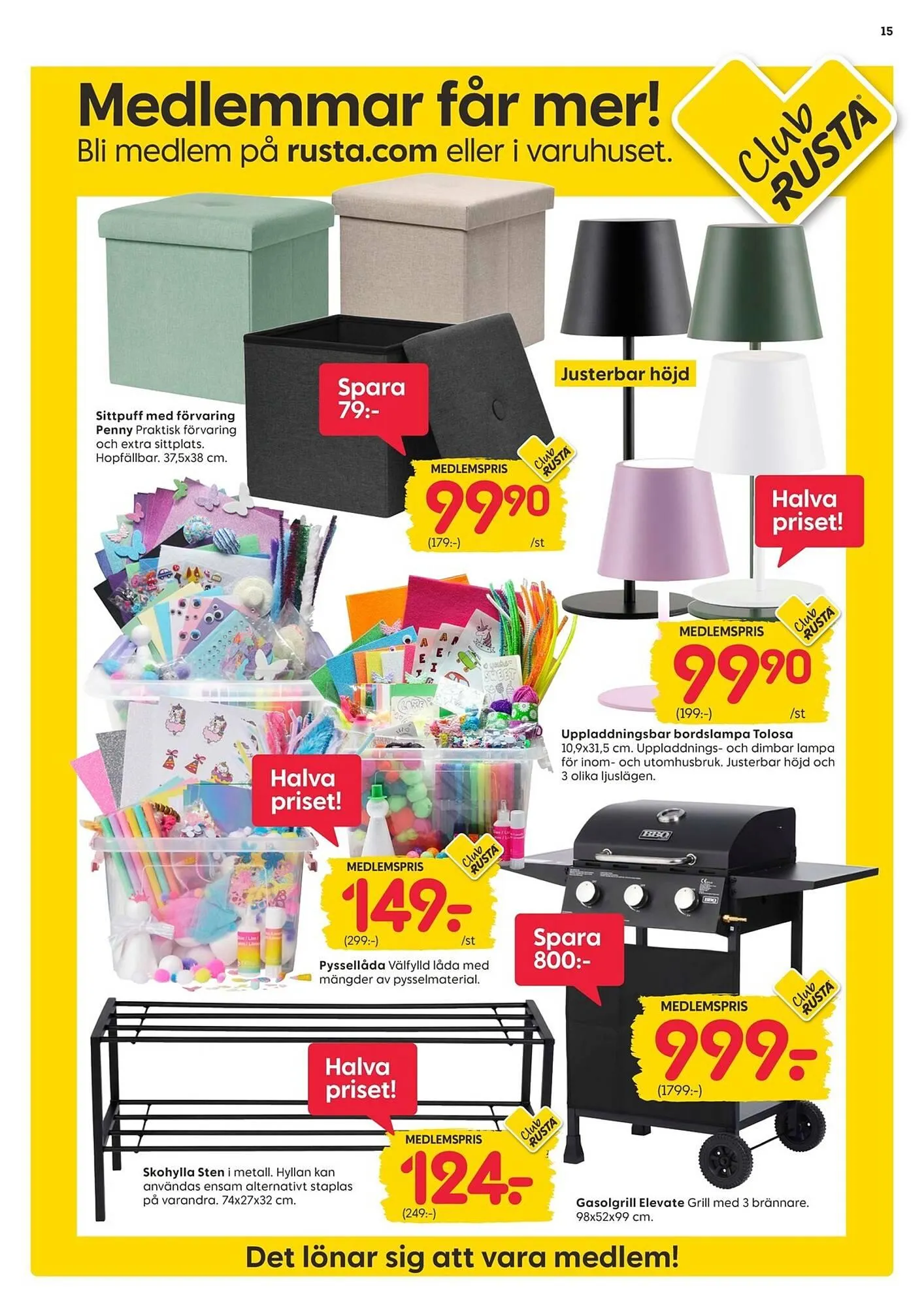 Rusta reklamblad från 7 april till 14 april 2025 - Reklamblad sidor 15