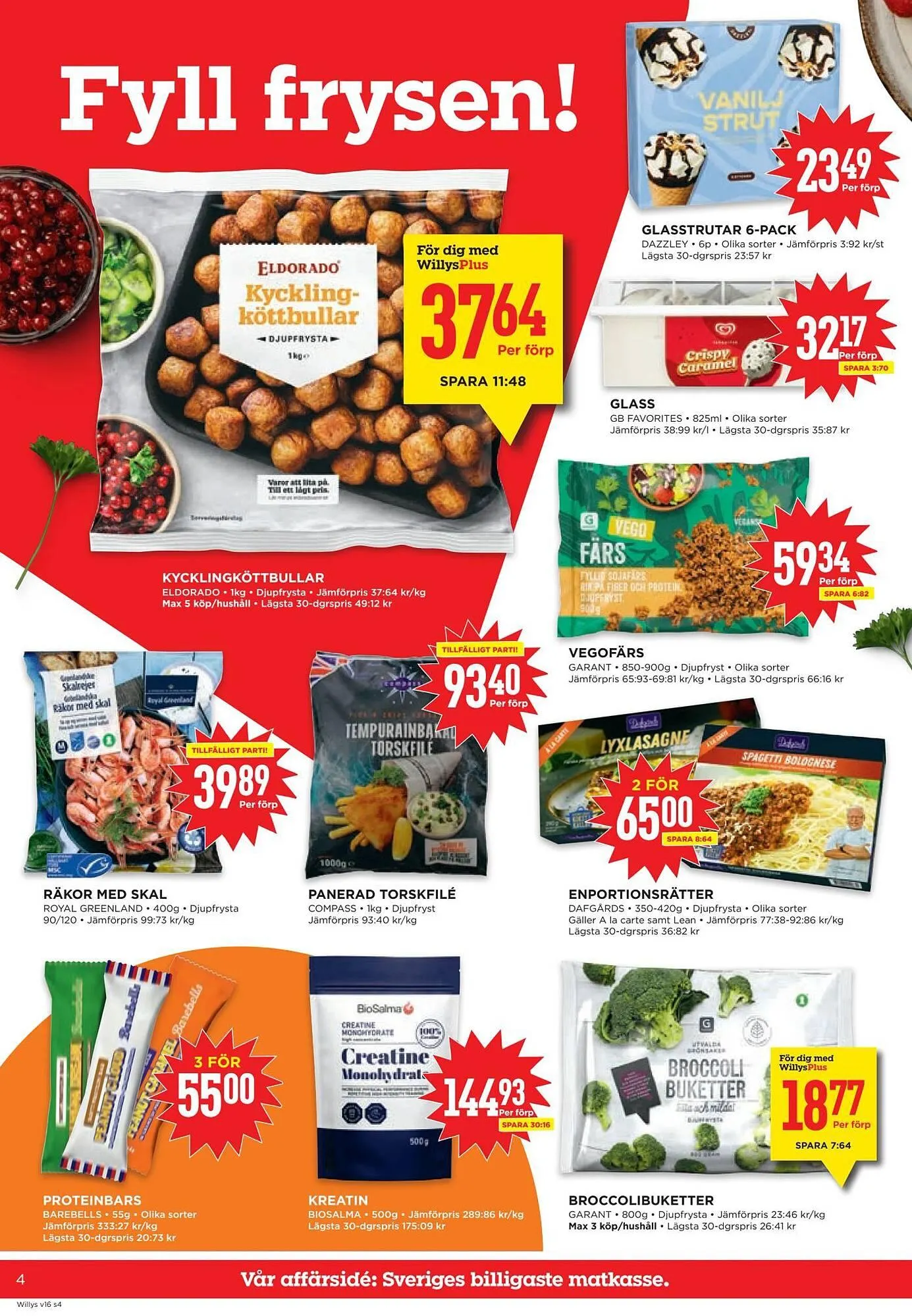 Willys reklamblad från 13 april till 20 april 2026 - Reklamblad sidor 4