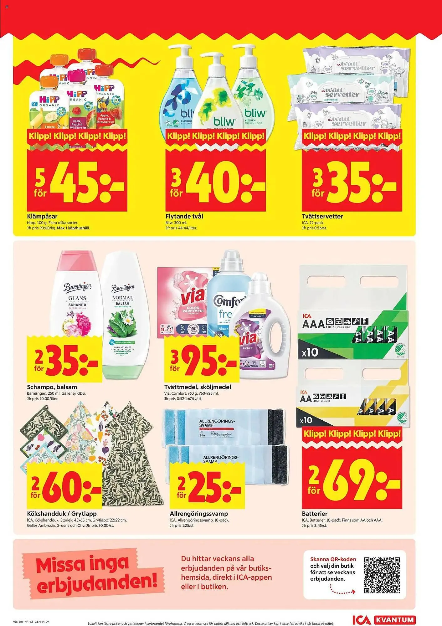 ICA Kvantum reklamblad från 13 april till 19 april 2026 - Reklamblad sidor 9