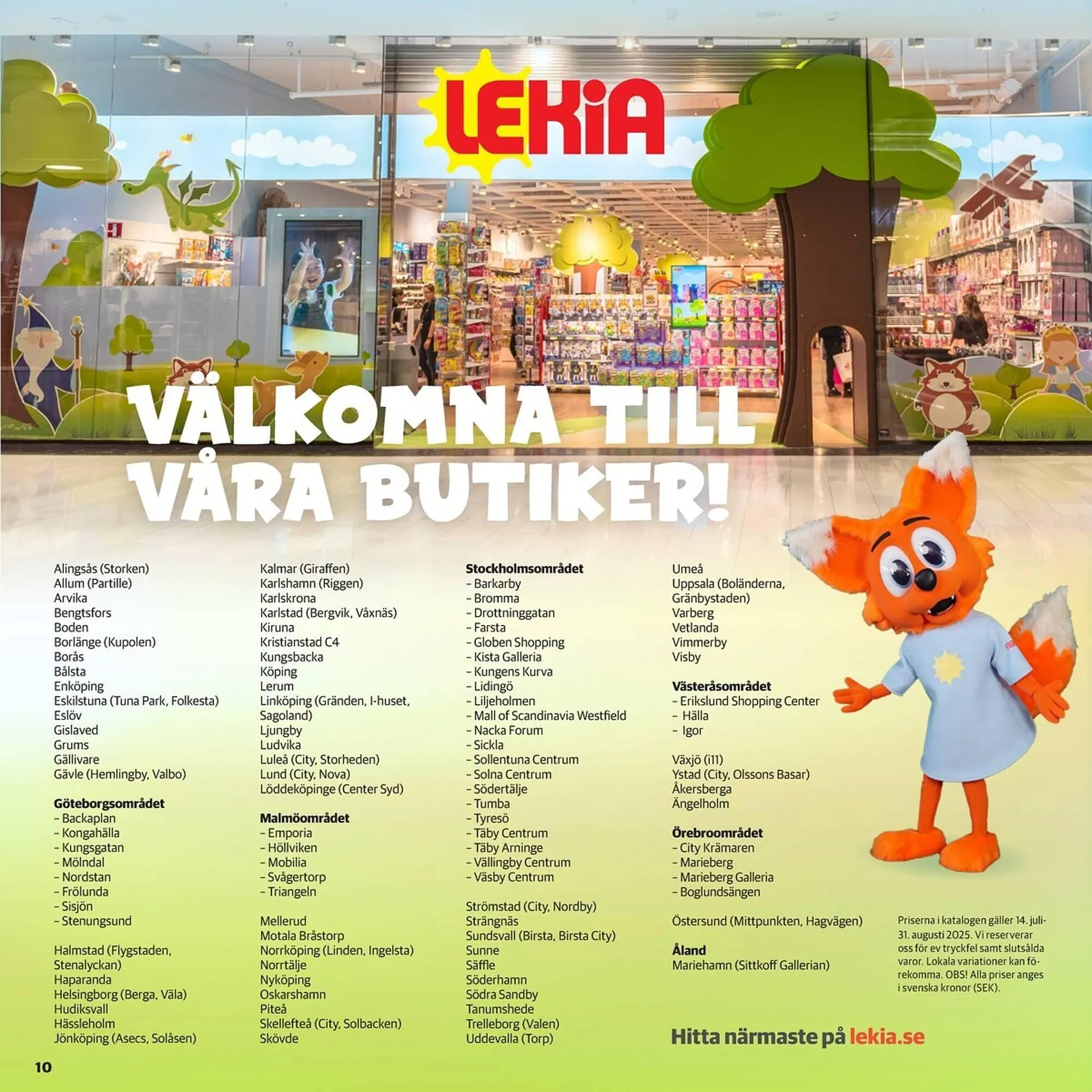 Lekia reklamblad från 14 juli till 31 augusti 2025 - Reklamblad sidor 10