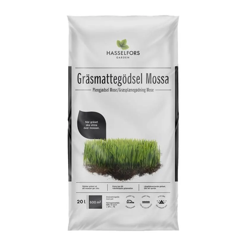 Gräsmattegödsel mot mossa
