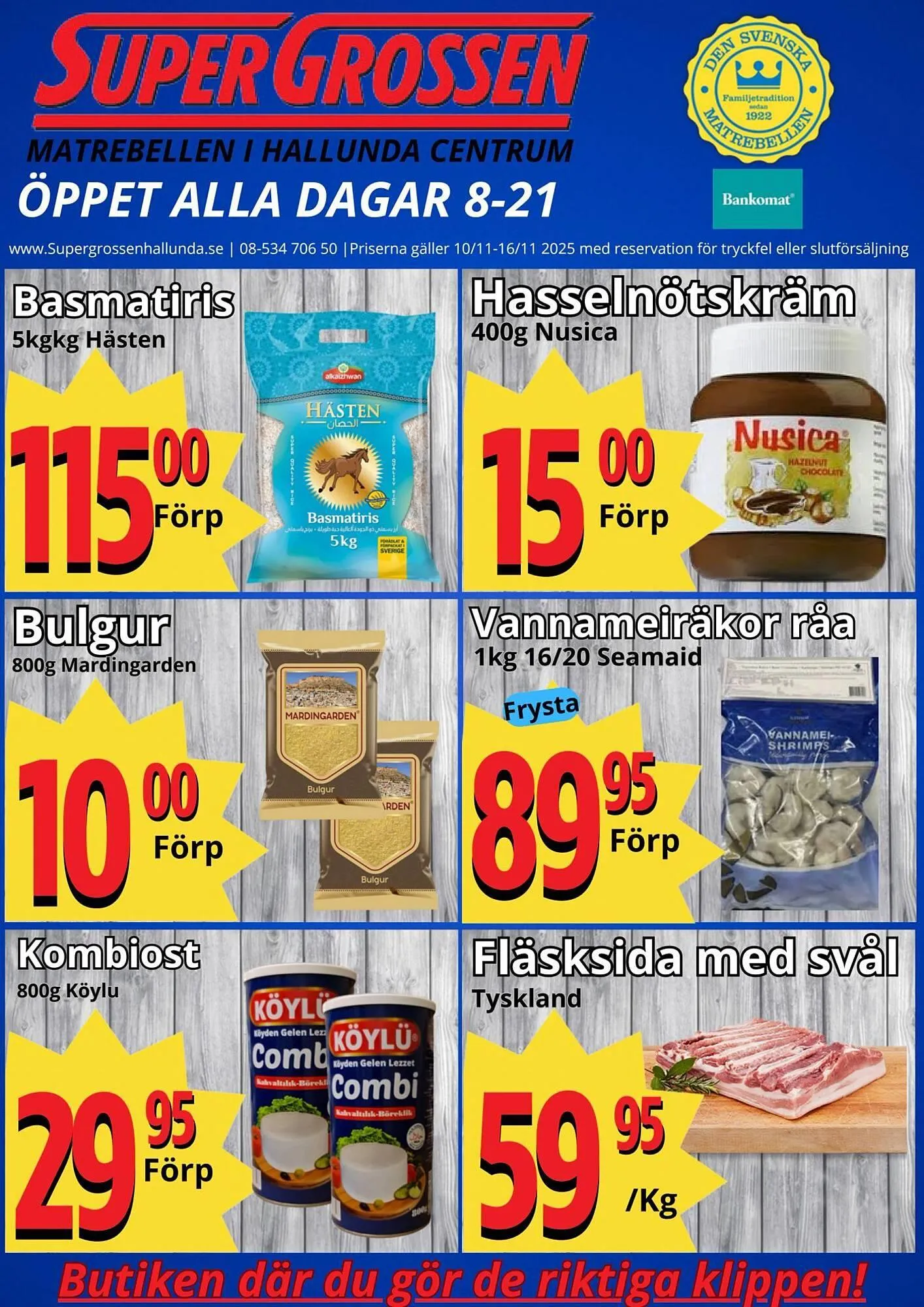 Supergrossen reklamblad från 10 november till 16 november 2025 - Reklamblad sidor 1