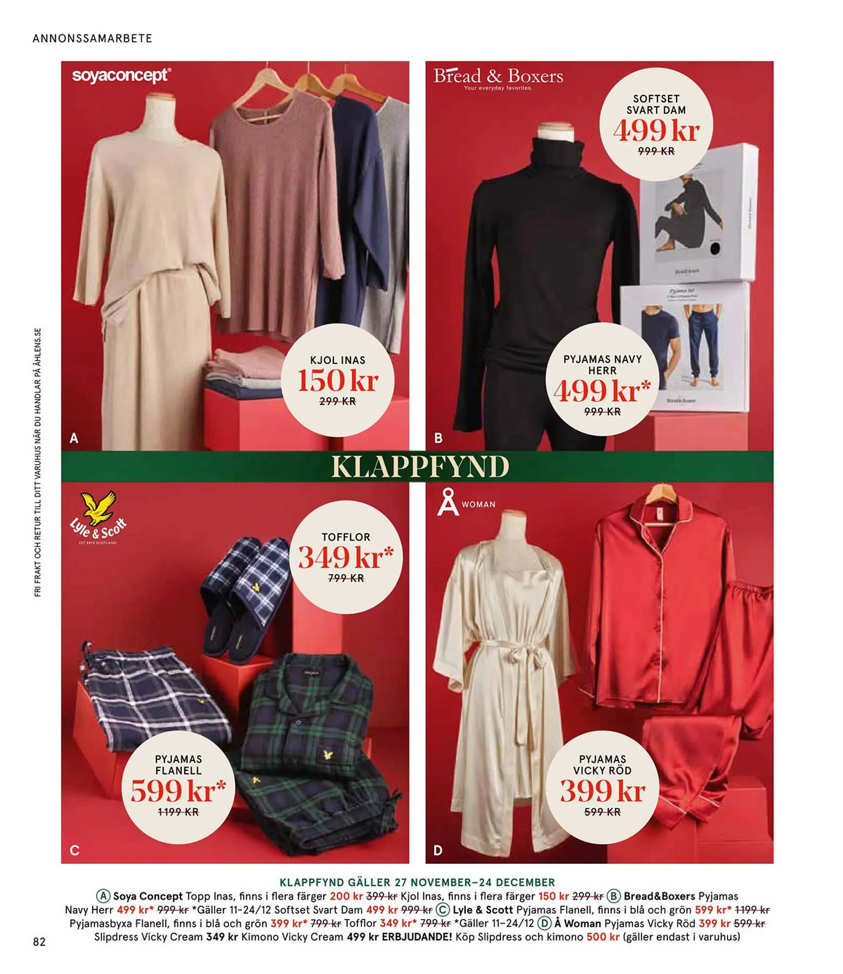 Åhléns reklamblad från 25 november till 24 december 2024 - Reklamblad sidor 82