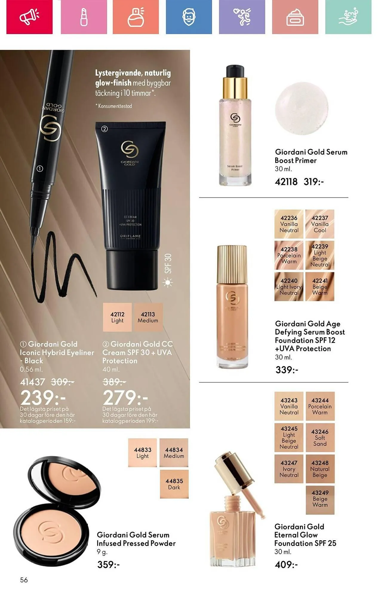 Oriflame reklamblad från 24 augusti till 13 september 2025 - Reklamblad sidor 56