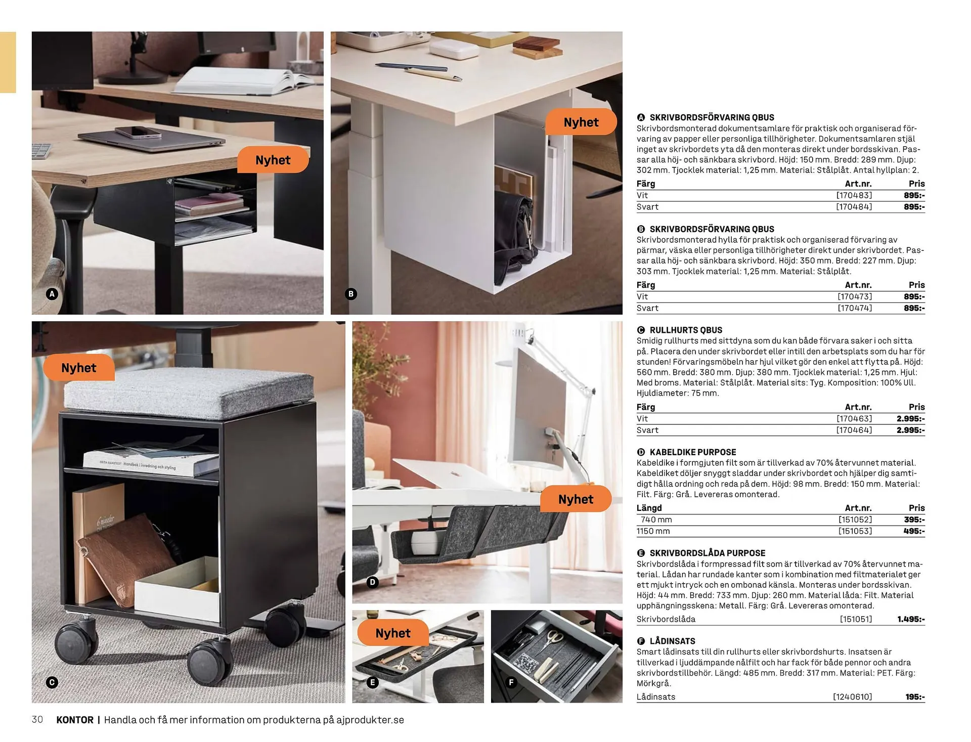 AJ Produkter reklamblad från 1 januari till 31 december 2025 - Reklamblad sidor 30