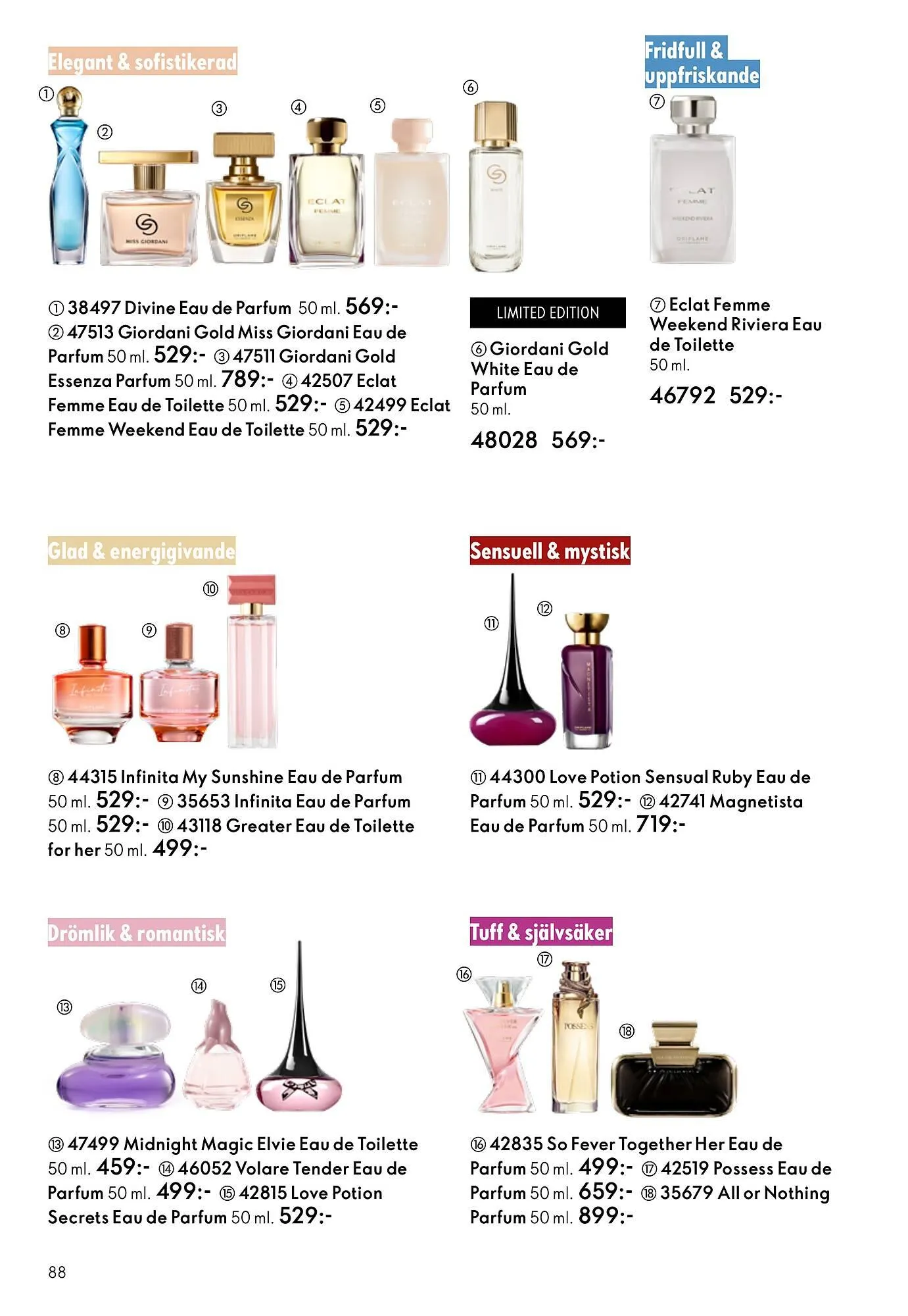 Oriflame reklamblad från 18 februari till 10 mars 2026 - Reklamblad sidor 88
