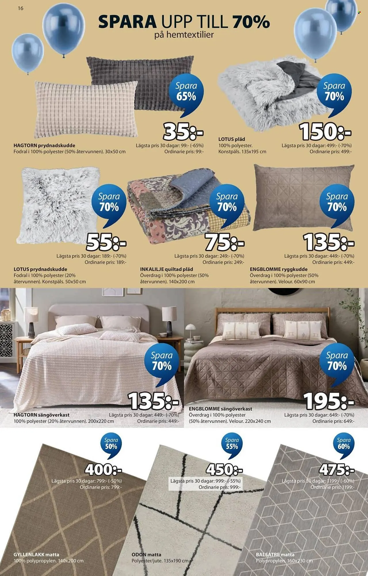 JYSK reklamblad från 30 mars till 26 april 2026 - Reklamblad sidor 16