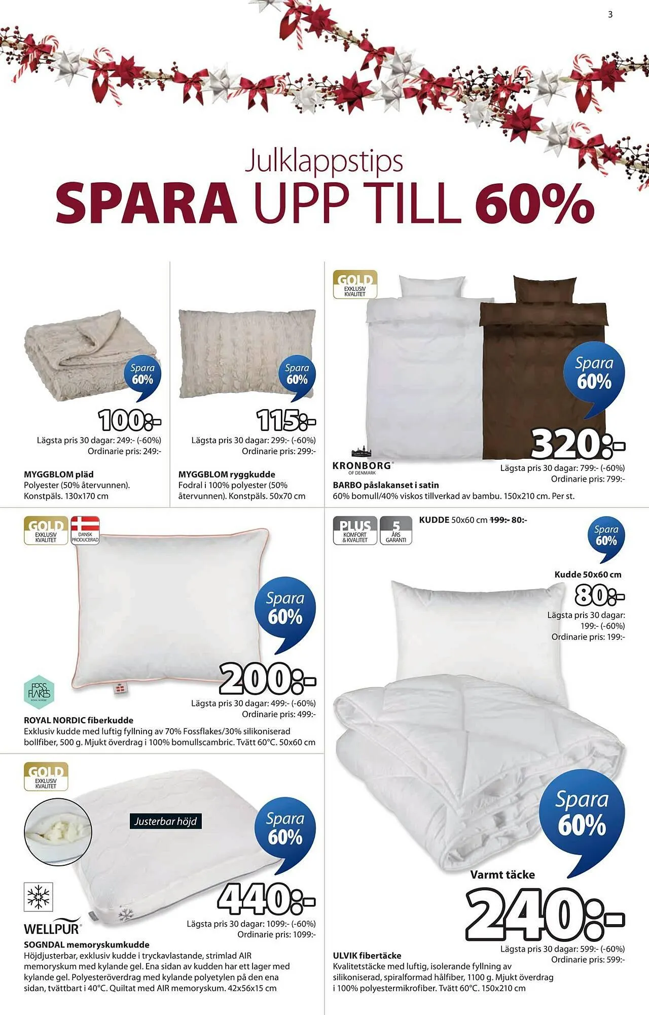 JYSK reklamblad från 15 december till 24 december 2025 - Reklamblad sidor 3