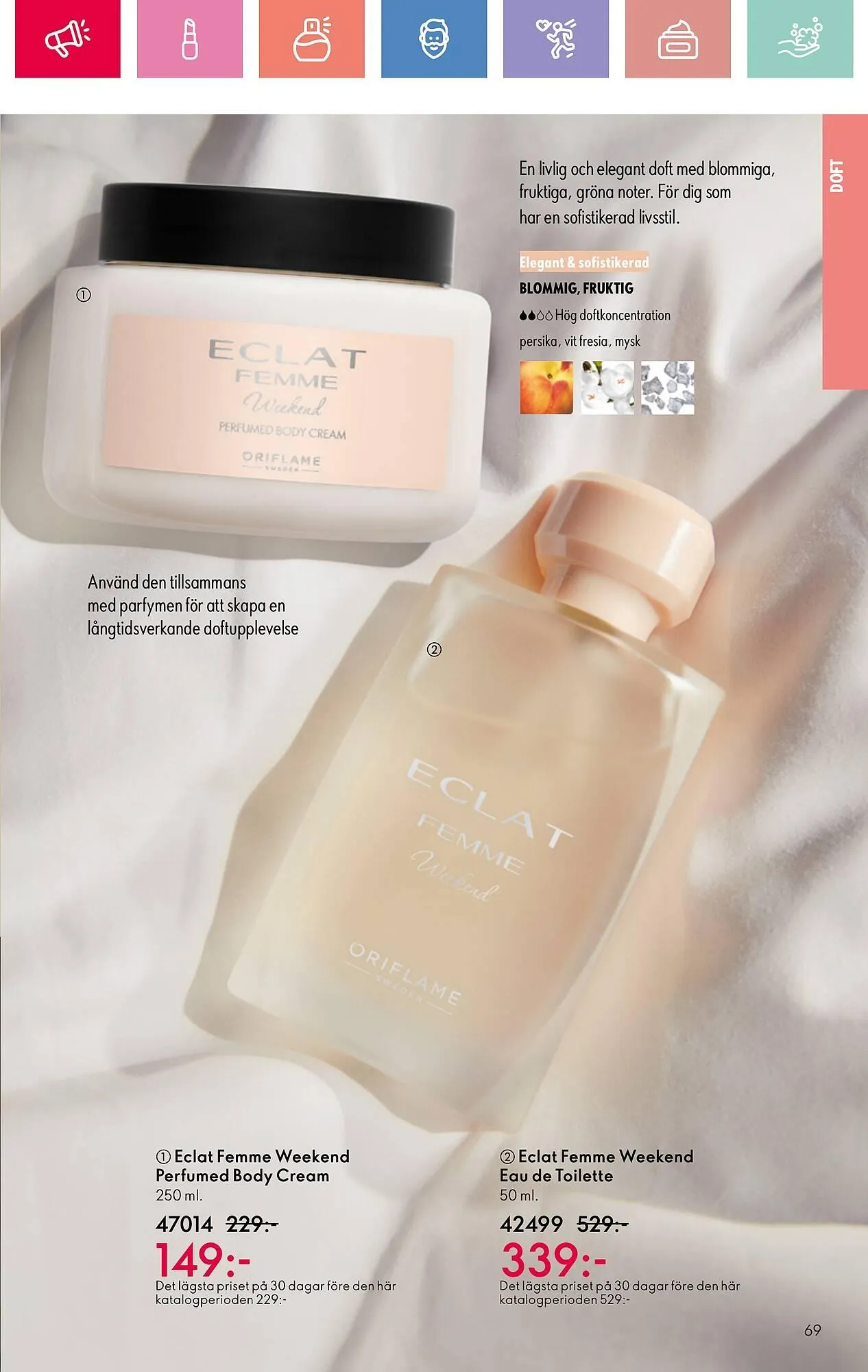 Oriflame reklamblad från 13 juli till 2 augusti 2025 - Reklamblad sidor 69