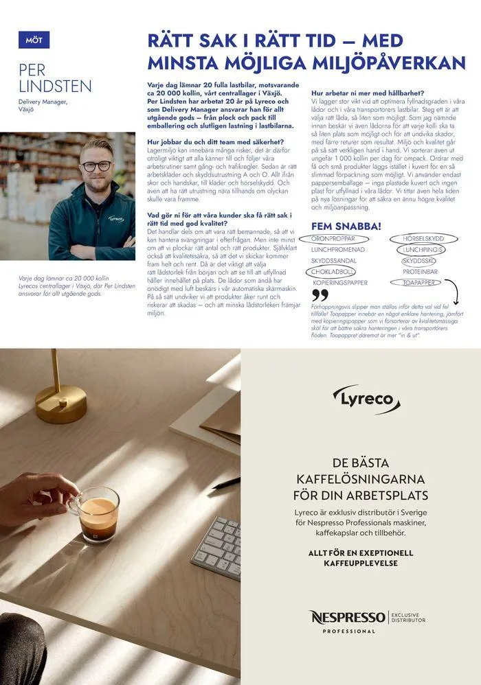 Lyreco 2024 ! från 7 maj till 31 december 2024 - Reklamblad sidor 4