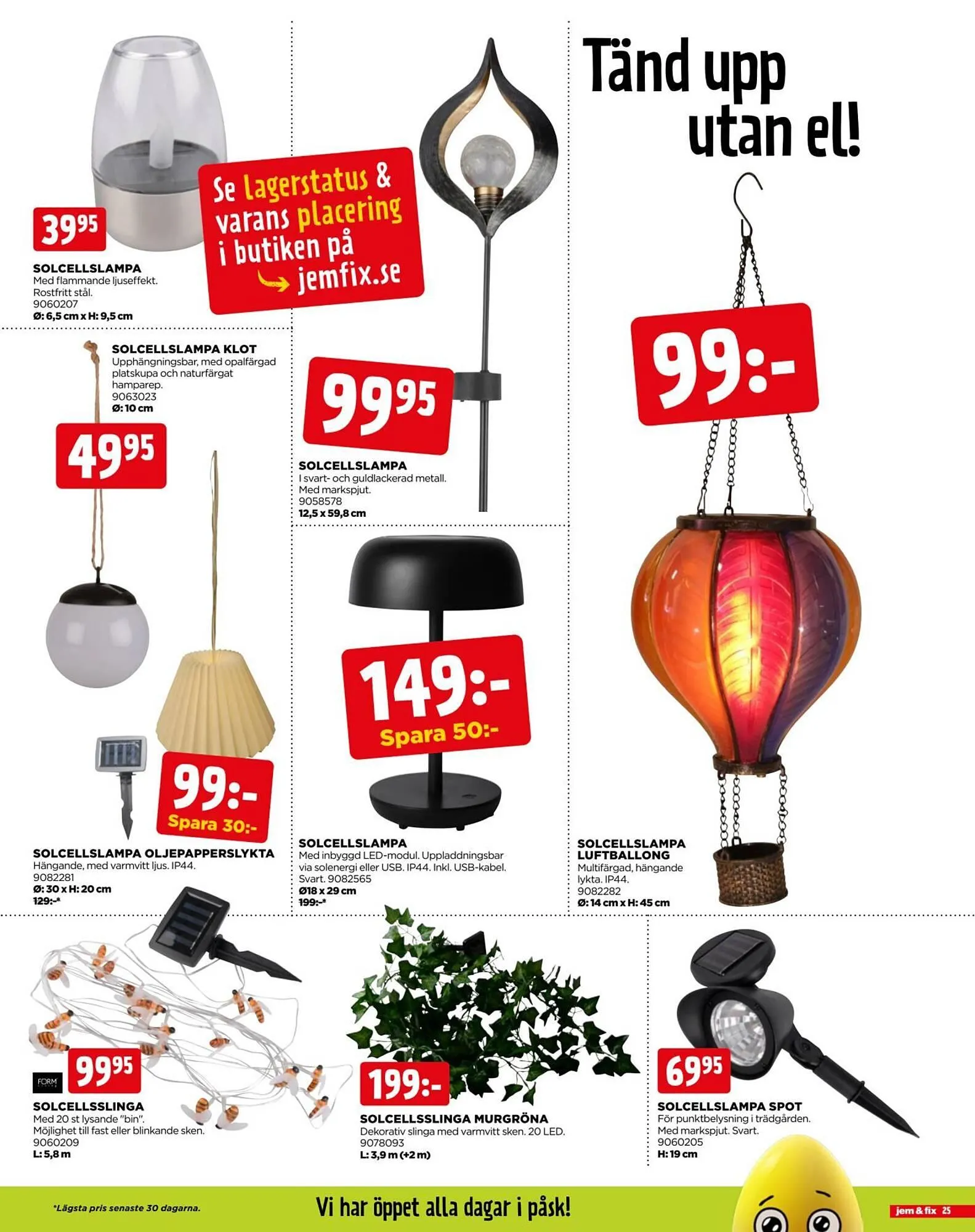 Jem&Fix reklamblad från 30 mars till 6 april 2026 - Reklamblad sidor 25
