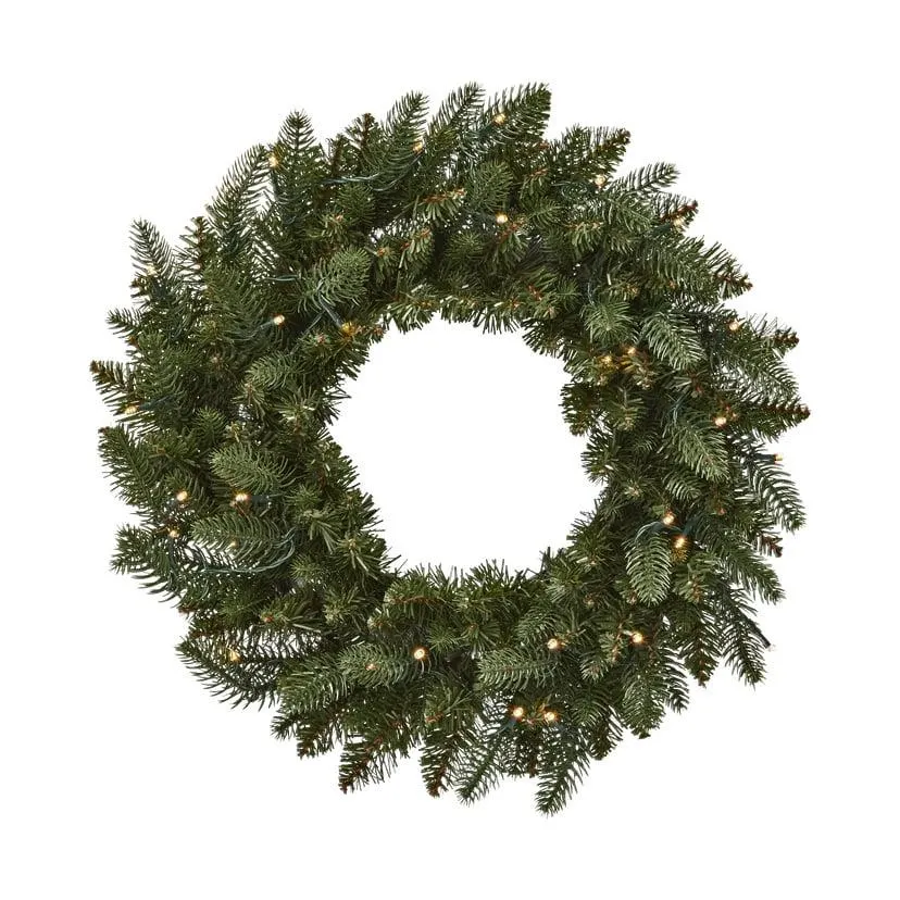 Batteridrevet julekrans med LED-belysning Ø50 cm IP44