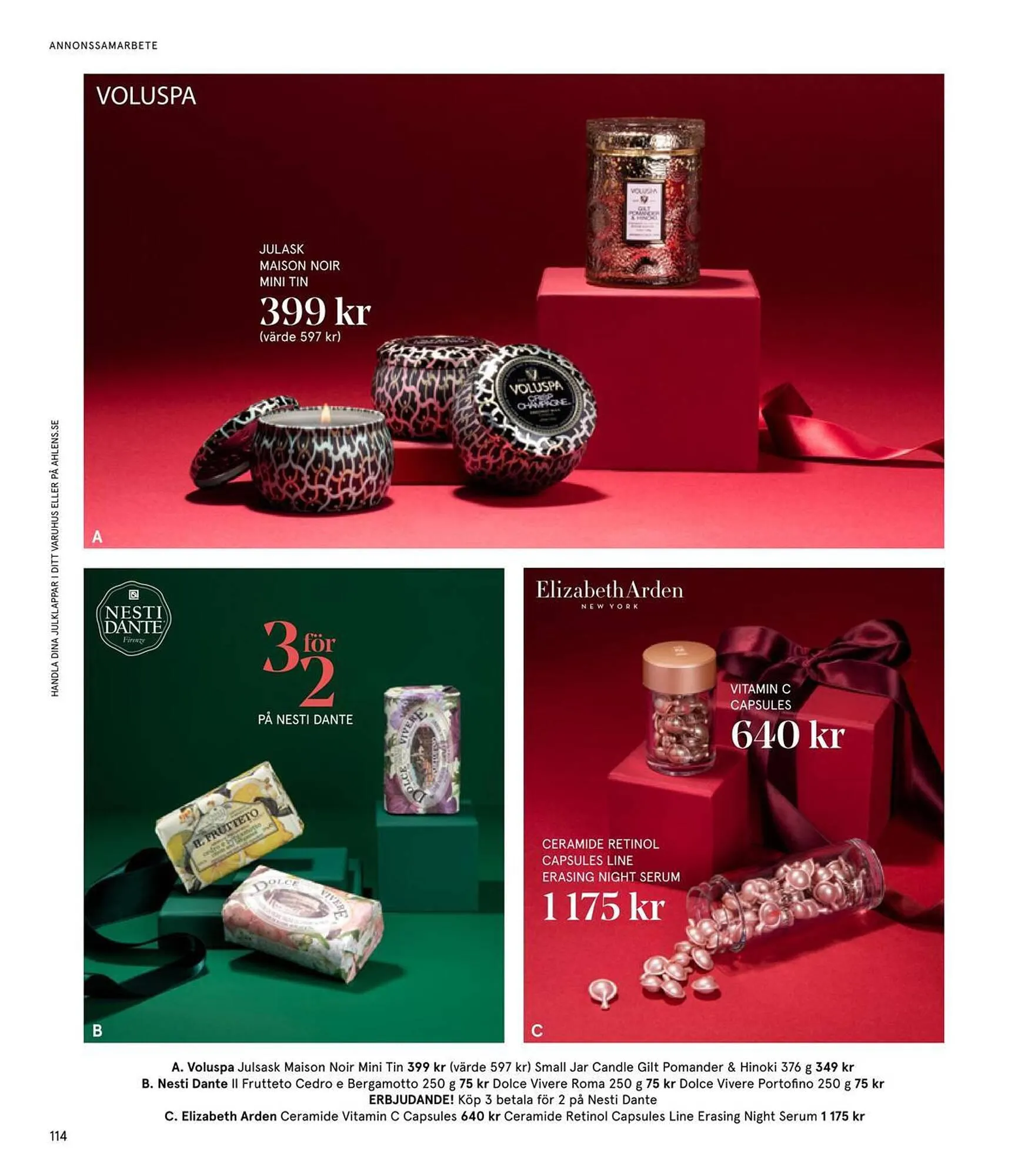 Åhléns reklamblad från 24 november till 24 december 2023 - Reklamblad sidor 114