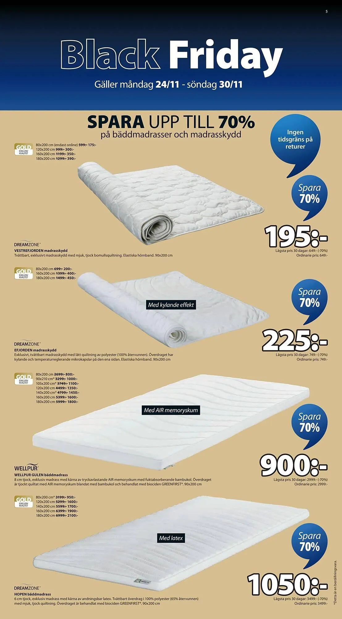 JYSK reklamblad från 24 november till 30 november 2025 - Reklamblad sidor 5