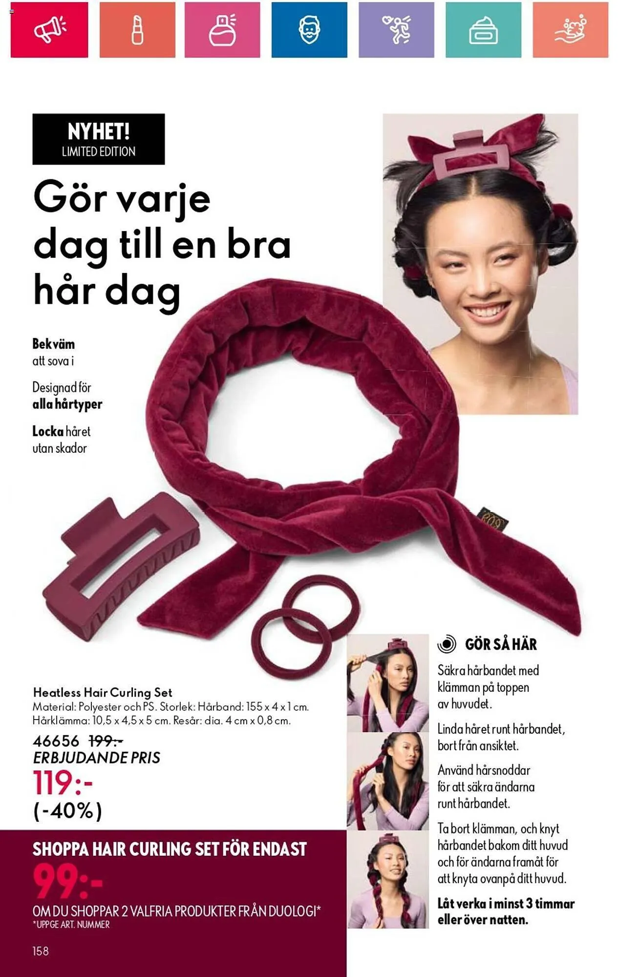 Oriflame reklamblad från 3 oktober till 23 oktober 2024 - Reklamblad sidor 158