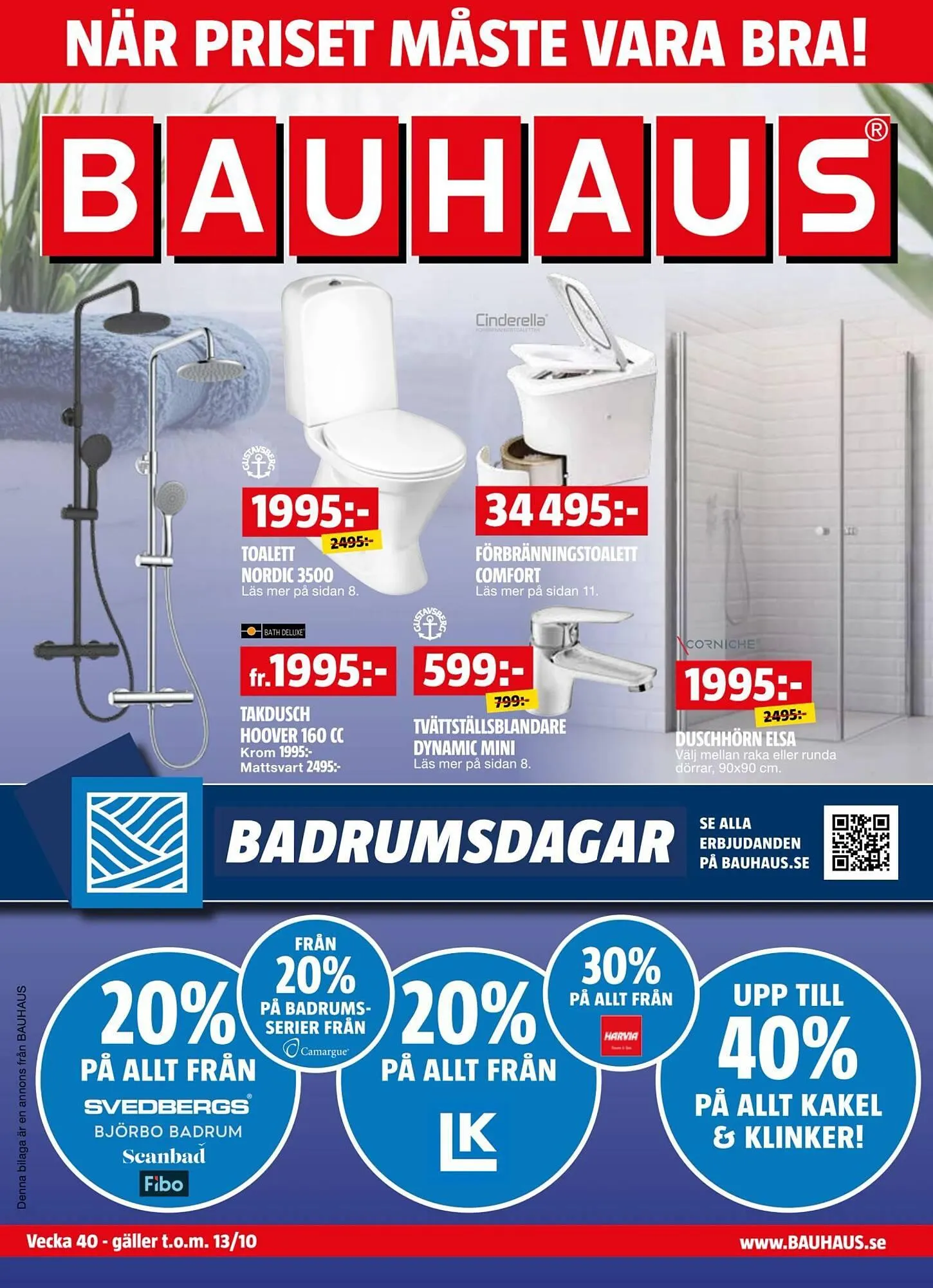 Bauhaus reklamblad från 29 september till 13 oktober 2024 - Reklamblad sidor 1