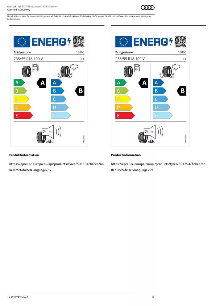 Audi Q3 från 12 december till 12 december 2025 - Reklamblad sidor 13
