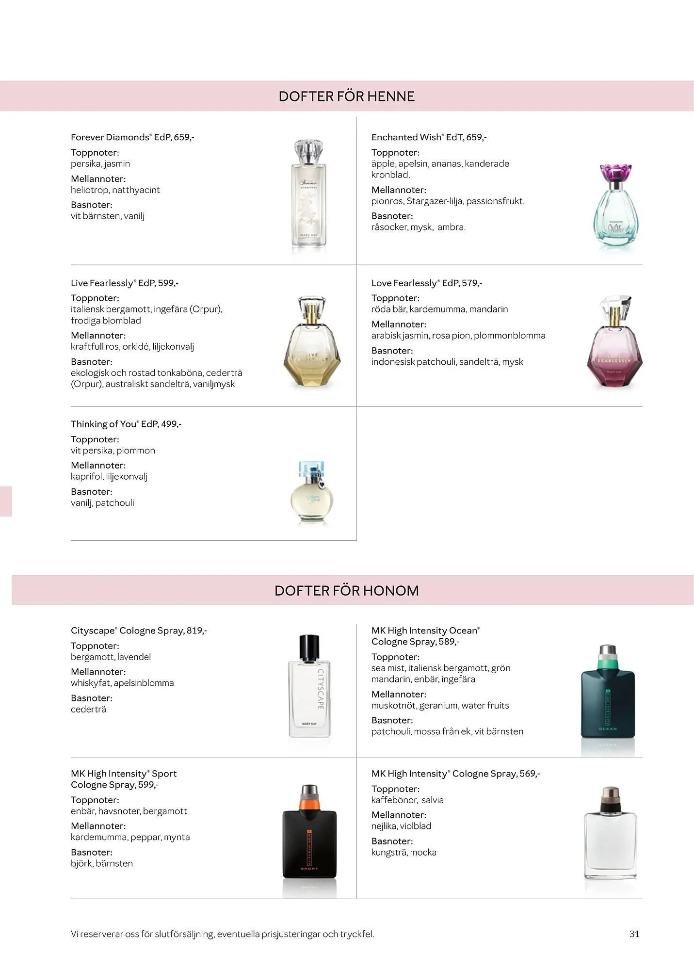 Mary Kay reklamblad från 8 april till 30 april 2025 - Reklamblad sidor 31