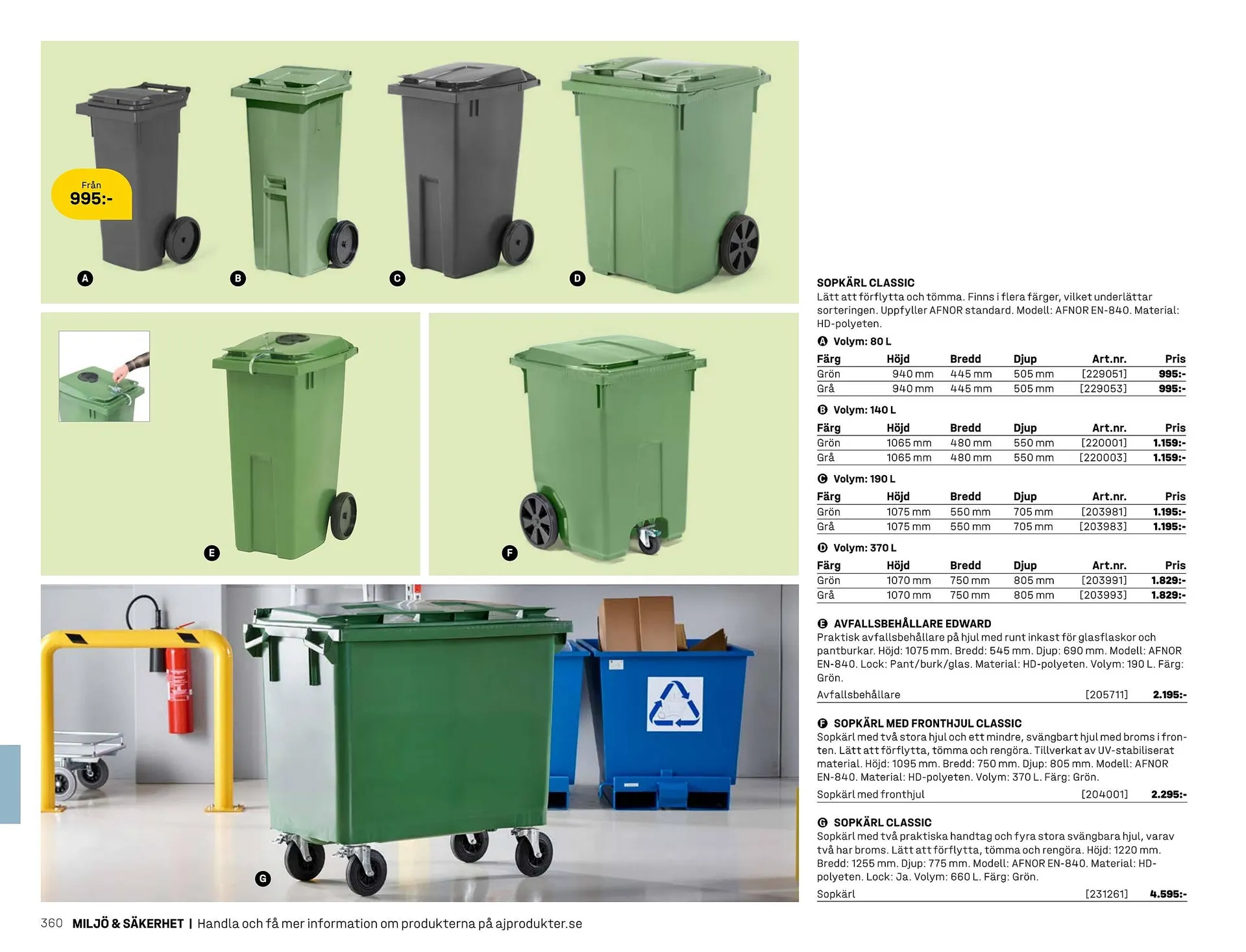 AJ Produkter reklamblad från 1 januari till 31 december 2025 - Reklamblad sidor 360