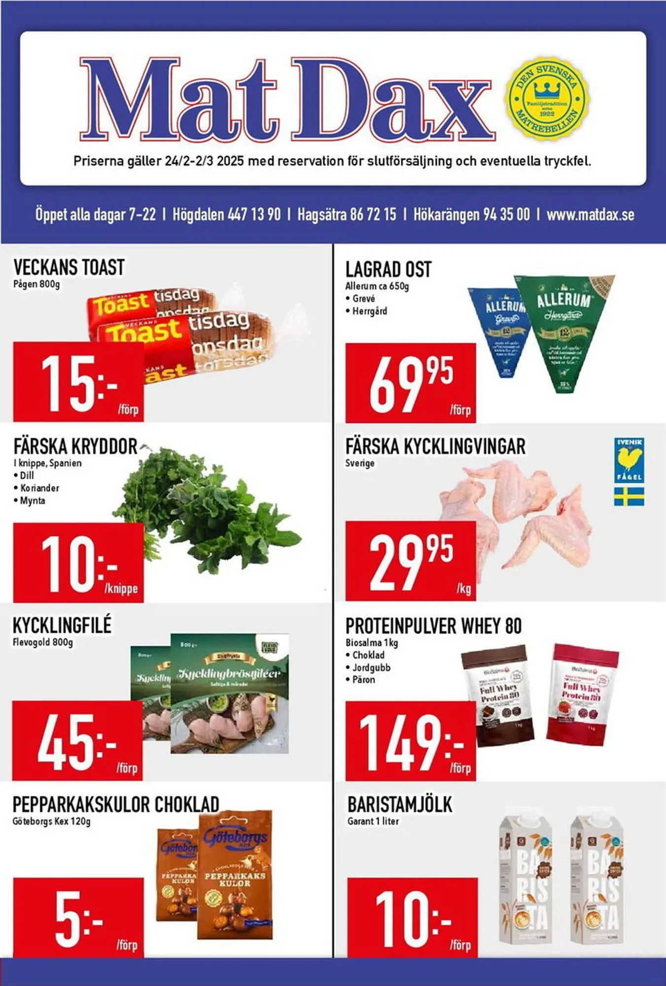 Matdax reklamblad - 1