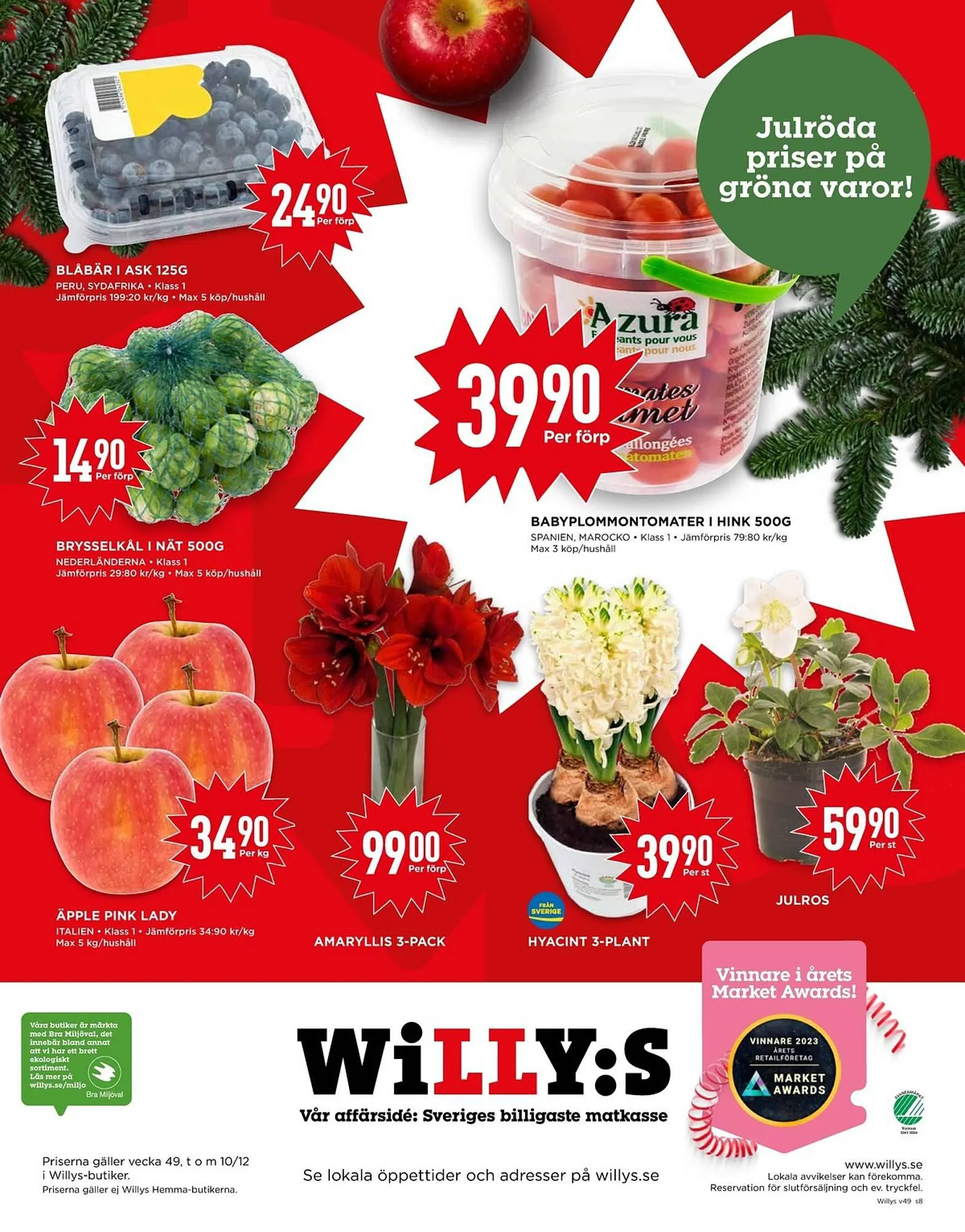 Willys reklamblad från 4 december till 10 december 2023 - Reklamblad sidor 8