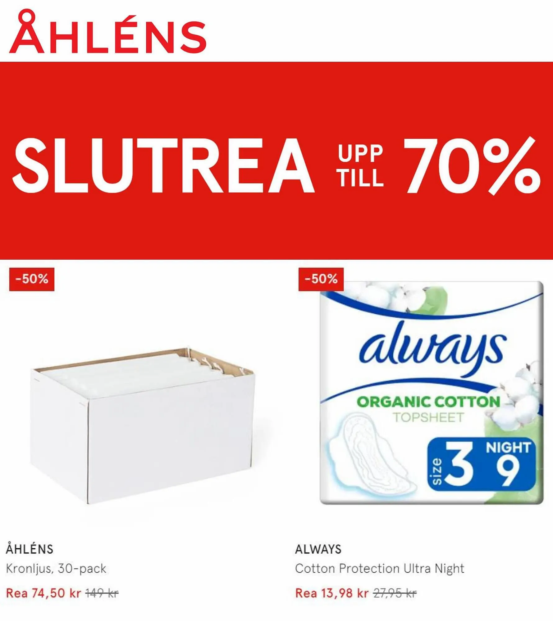 Åhléns reklamblad - 1