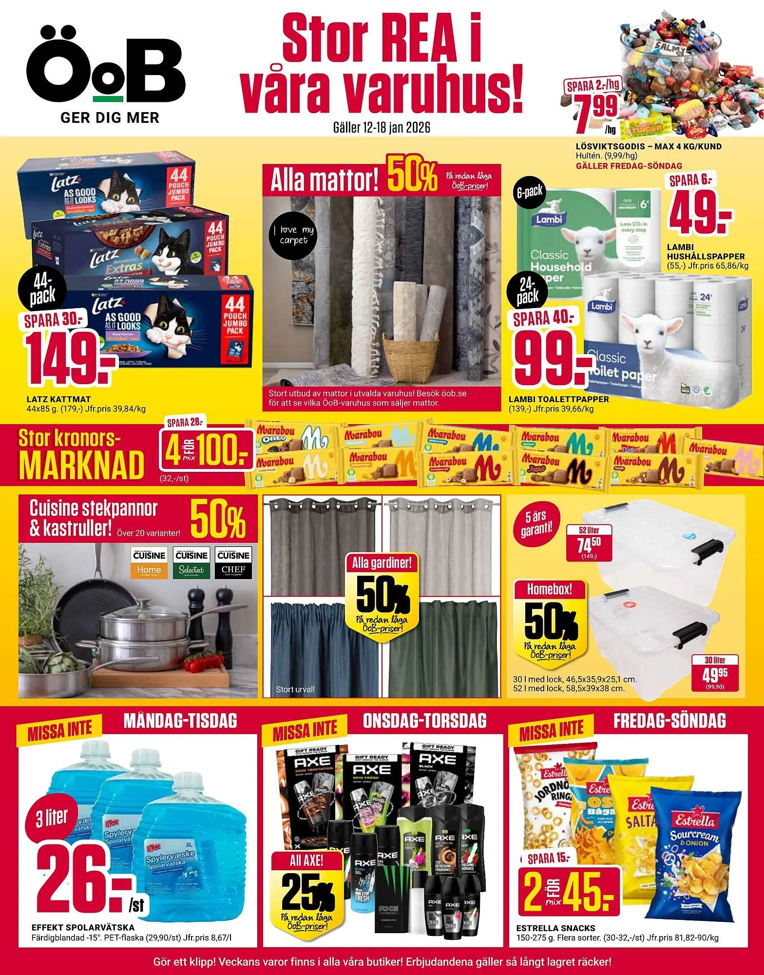 ÖoB annonsblad från 12 januari till 18 januari 2026 - Reklamblad sidor 1