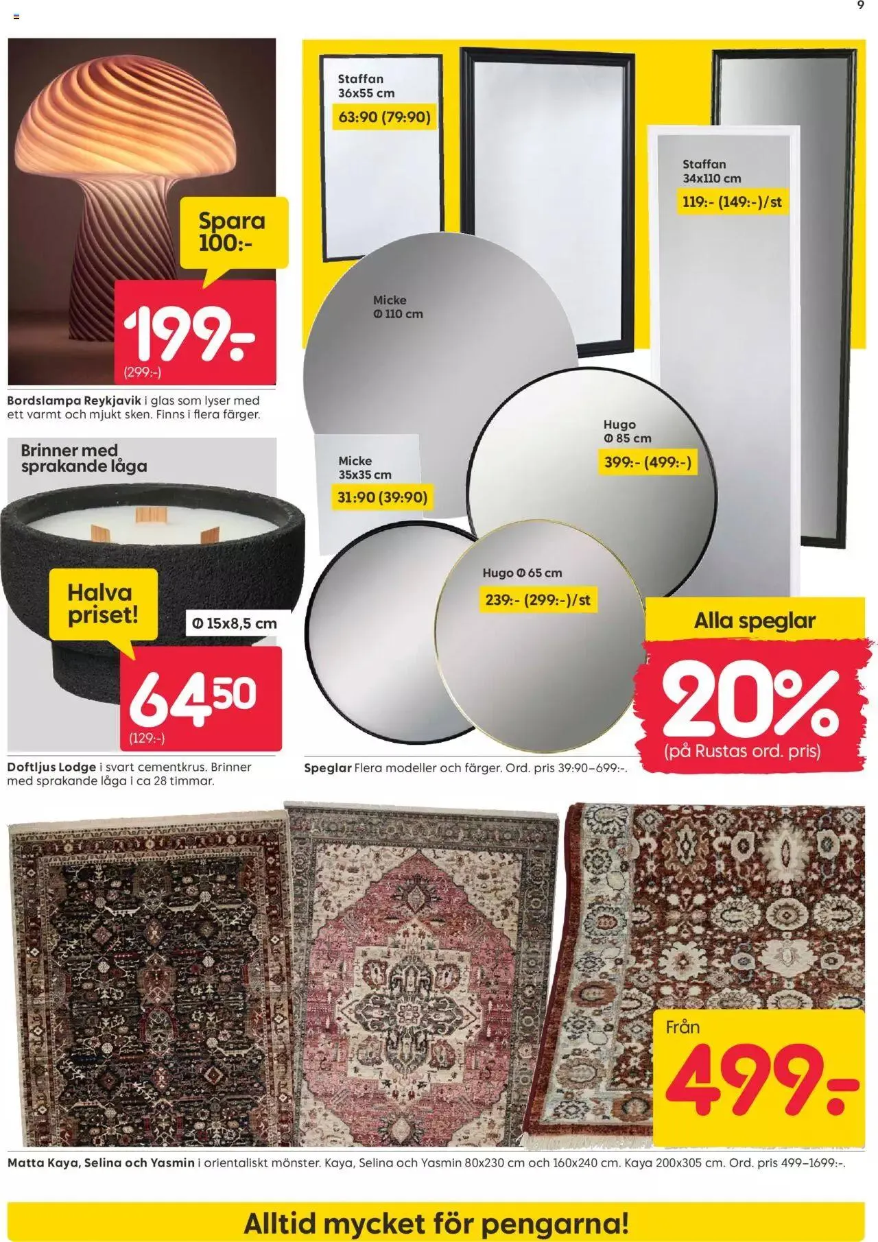 Rusta - erbjudanden från 25 september till 1 oktober 2023 - Reklamblad sidor 9