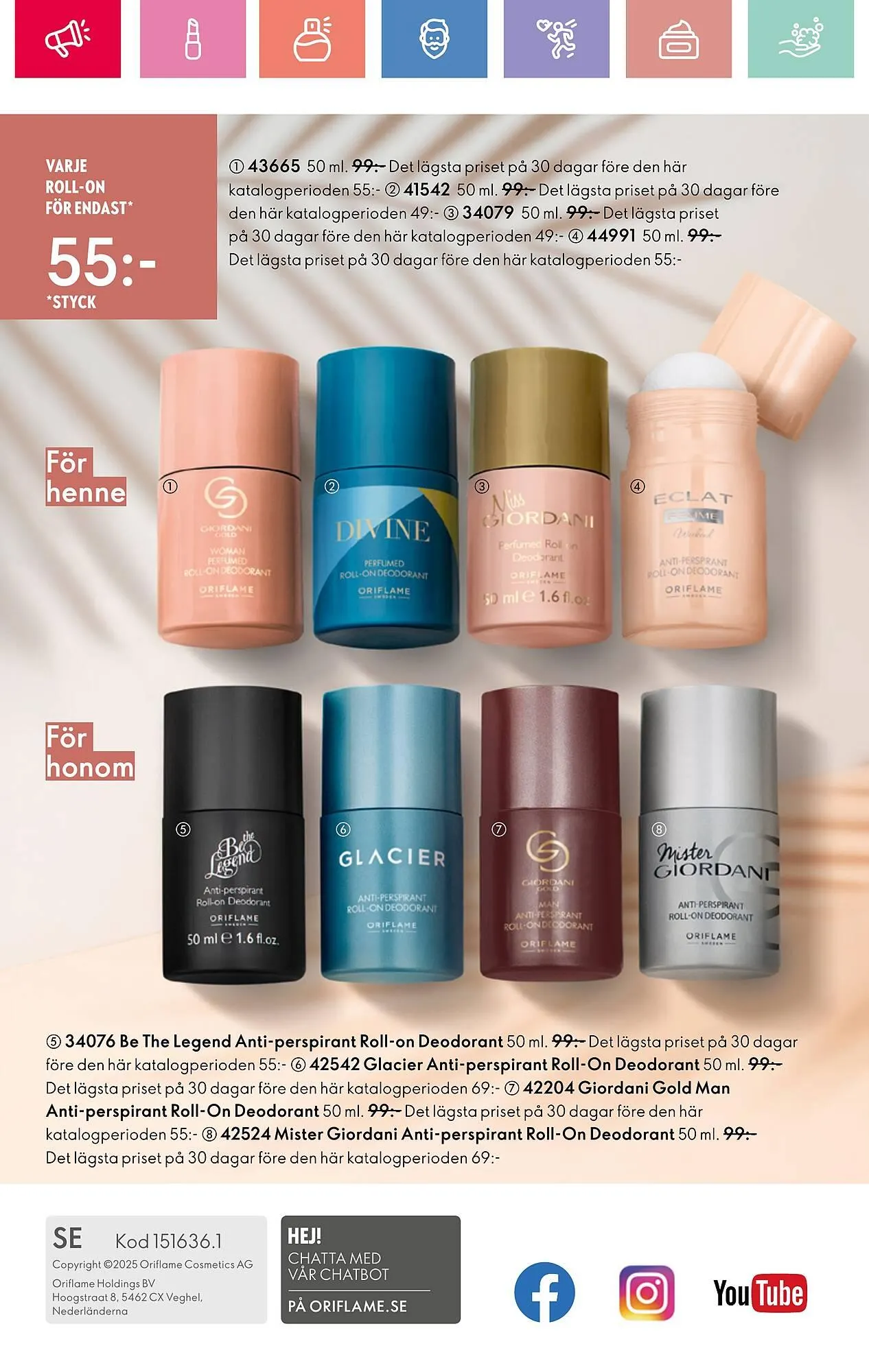 Oriflame reklamblad från 13 juli till 2 augusti 2025 - Reklamblad sidor 164