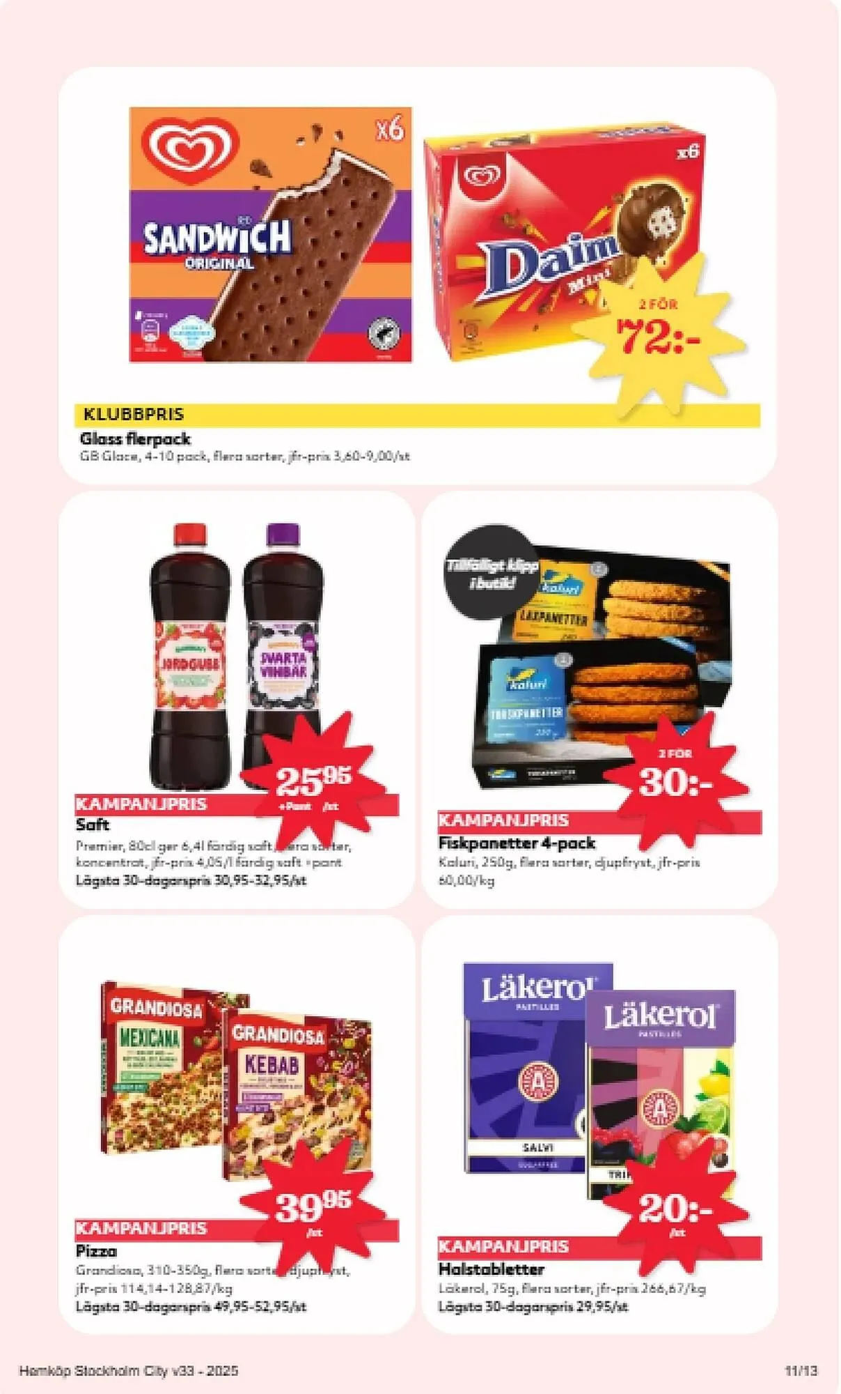 Hemköp reklamblad från 11 augusti till 17 augusti 2025 - Reklamblad sidor 11