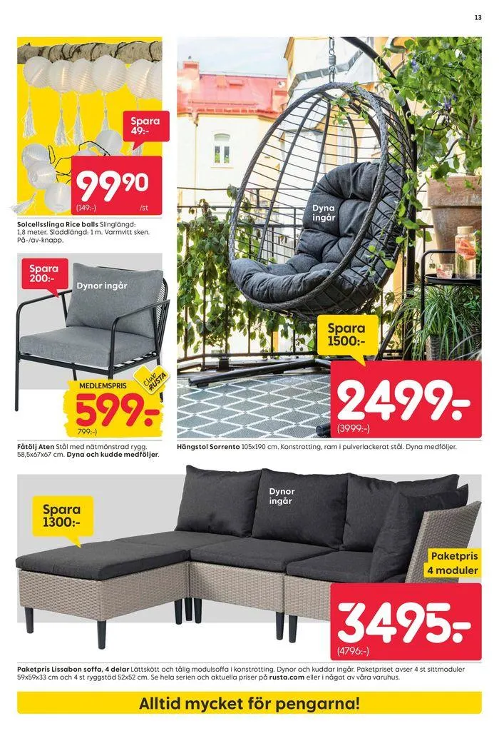 Rusta reklambad från 13 maj till 27 maj 2024 - Reklamblad sidor 13