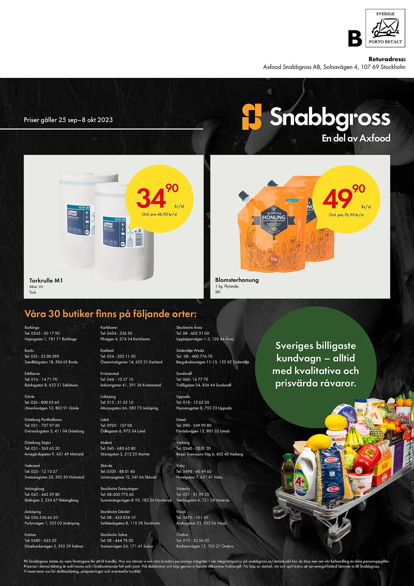 Snabbgross reklamblad från 25 september till 8 oktober 2023 - Reklamblad sidor 16