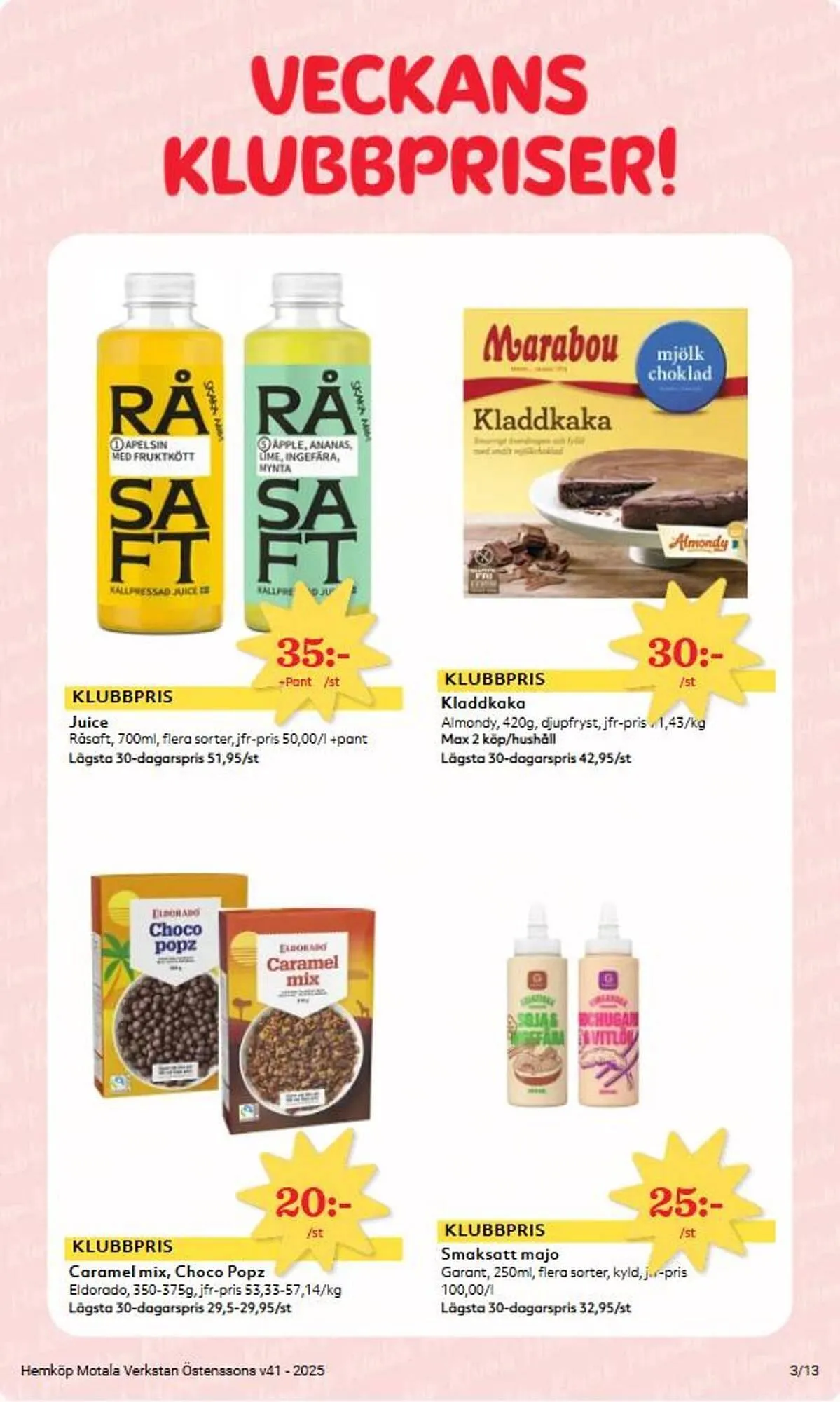 Hemköp reklamblad från 6 oktober till 12 oktober 2025 - Reklamblad sidor 3