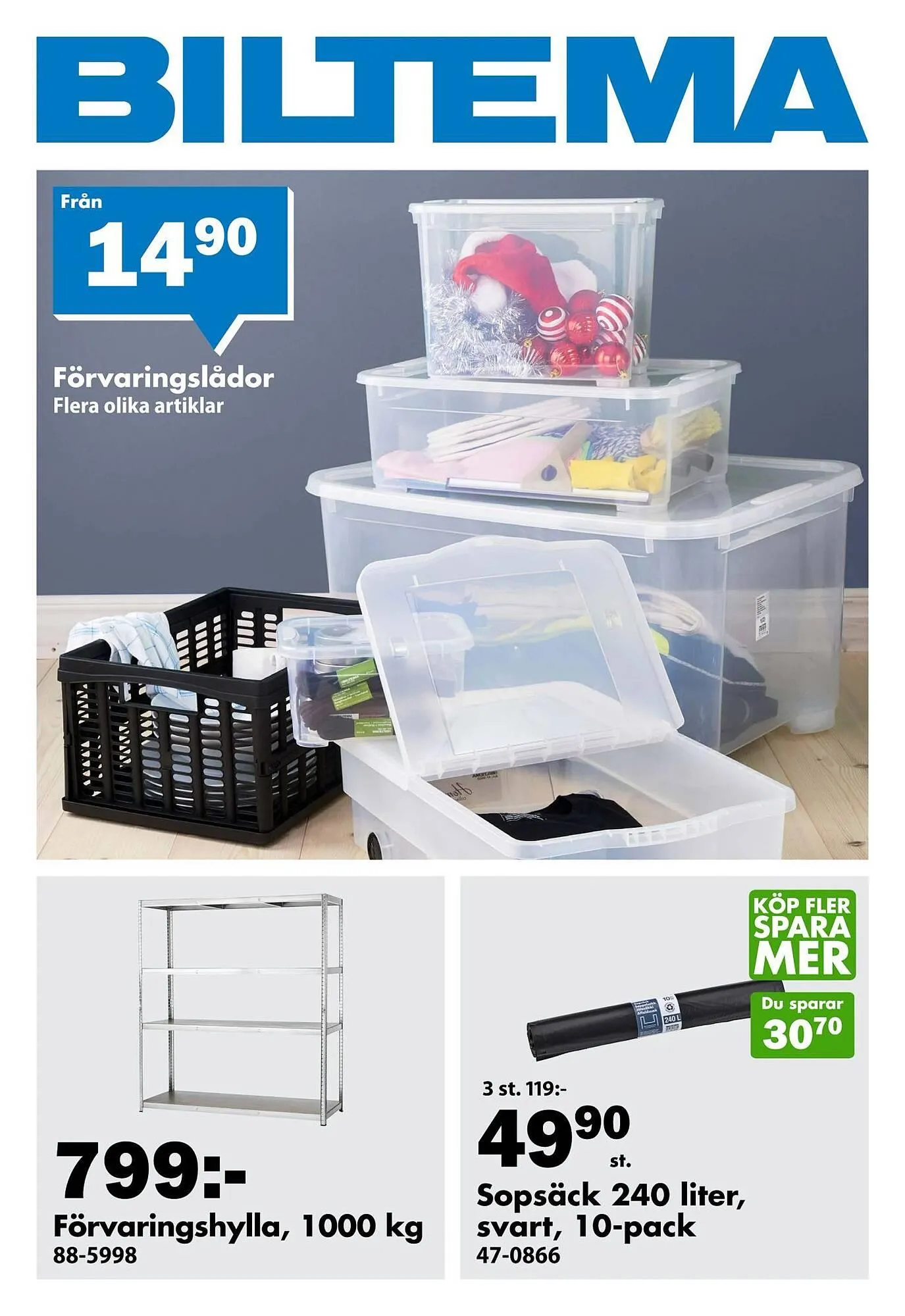 Biltema reklamblad från 2 januari till 23 januari 2026 - Reklamblad sidor 1