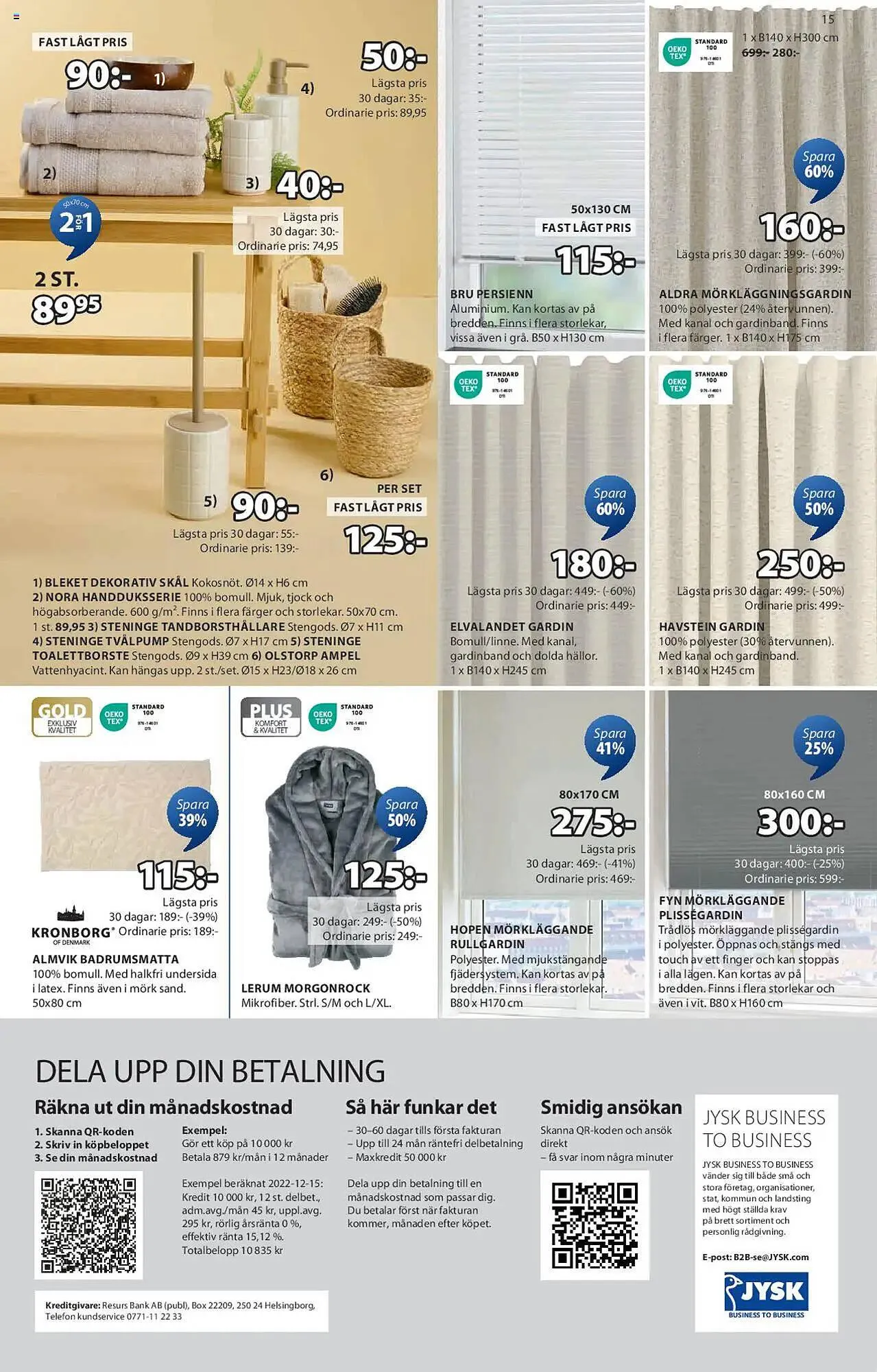 JYSK reklamblad från 14 april till 27 april 2025 - Reklamblad sidor 15
