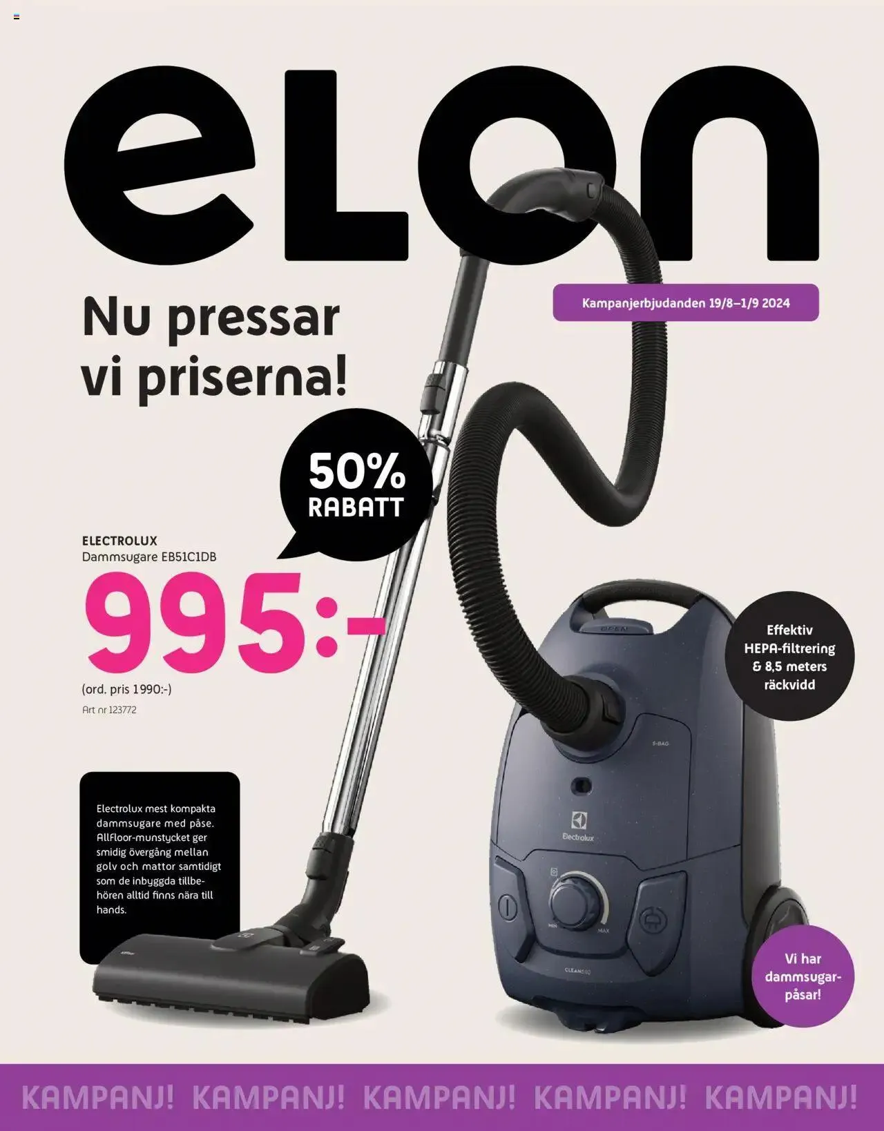 Elon - erbjudanden från 19 augusti till 1 september 2024 - Reklamblad sidor 1