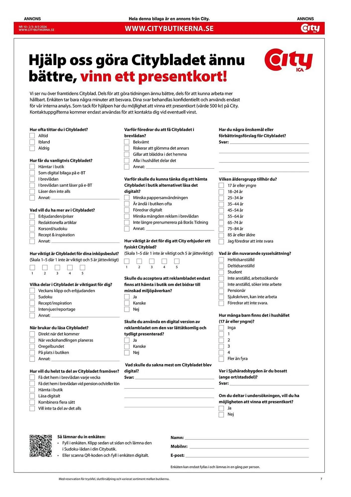 ICA Kvantum reklamblad från 2 mars till 8 mars 2026 - Reklamblad sidor 7