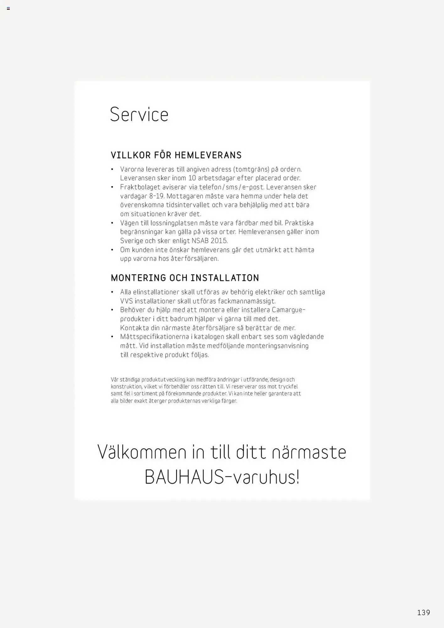 Bauhaus reklamblad från 25 augusti till 31 december 2026 - Reklamblad sidor 139