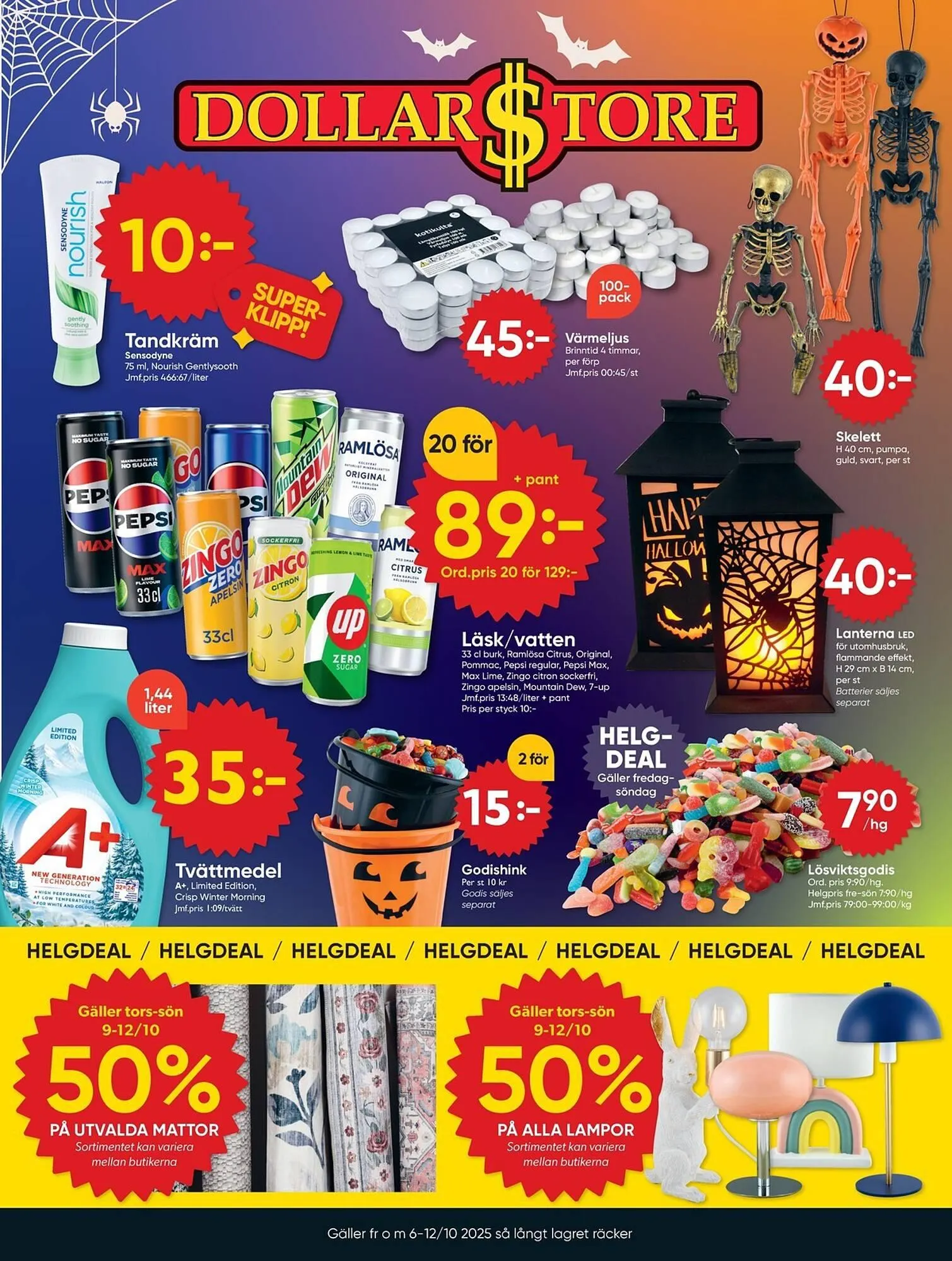 DollarStore annonsblad från 6 oktober till 12 oktober 2025 - Reklamblad sidor 1