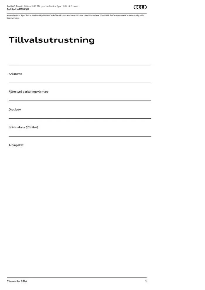 Audi A6 Avant från 13 november till 13 november 2025 - Reklamblad sidor 3
