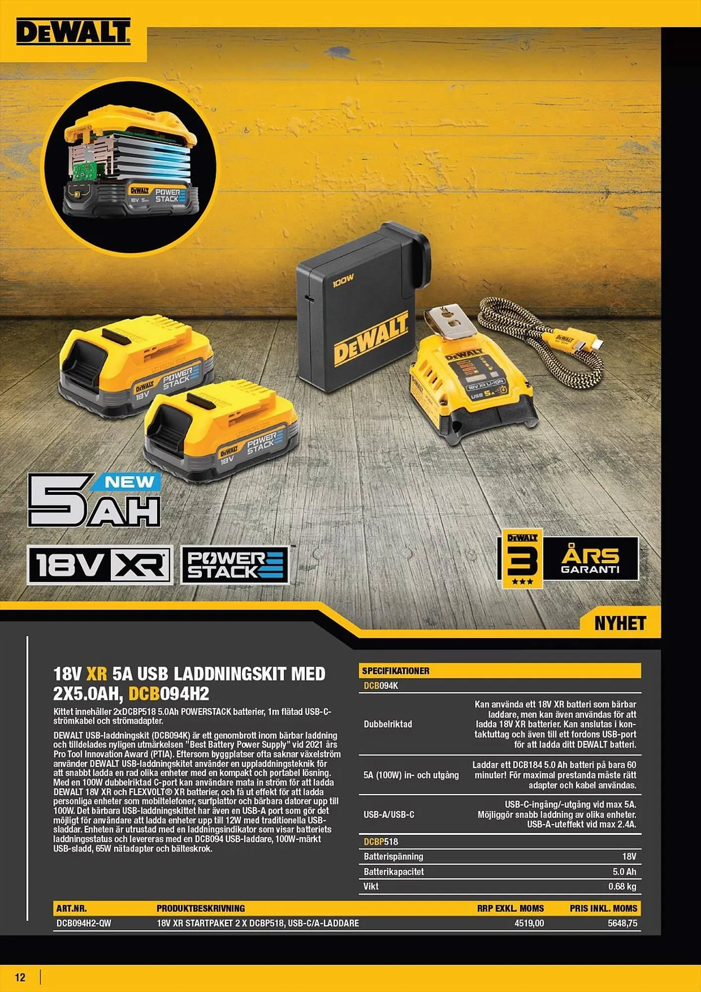 Dewalt reklamblad från 5 maj till 31 december 2023 - Reklamblad sidor 12