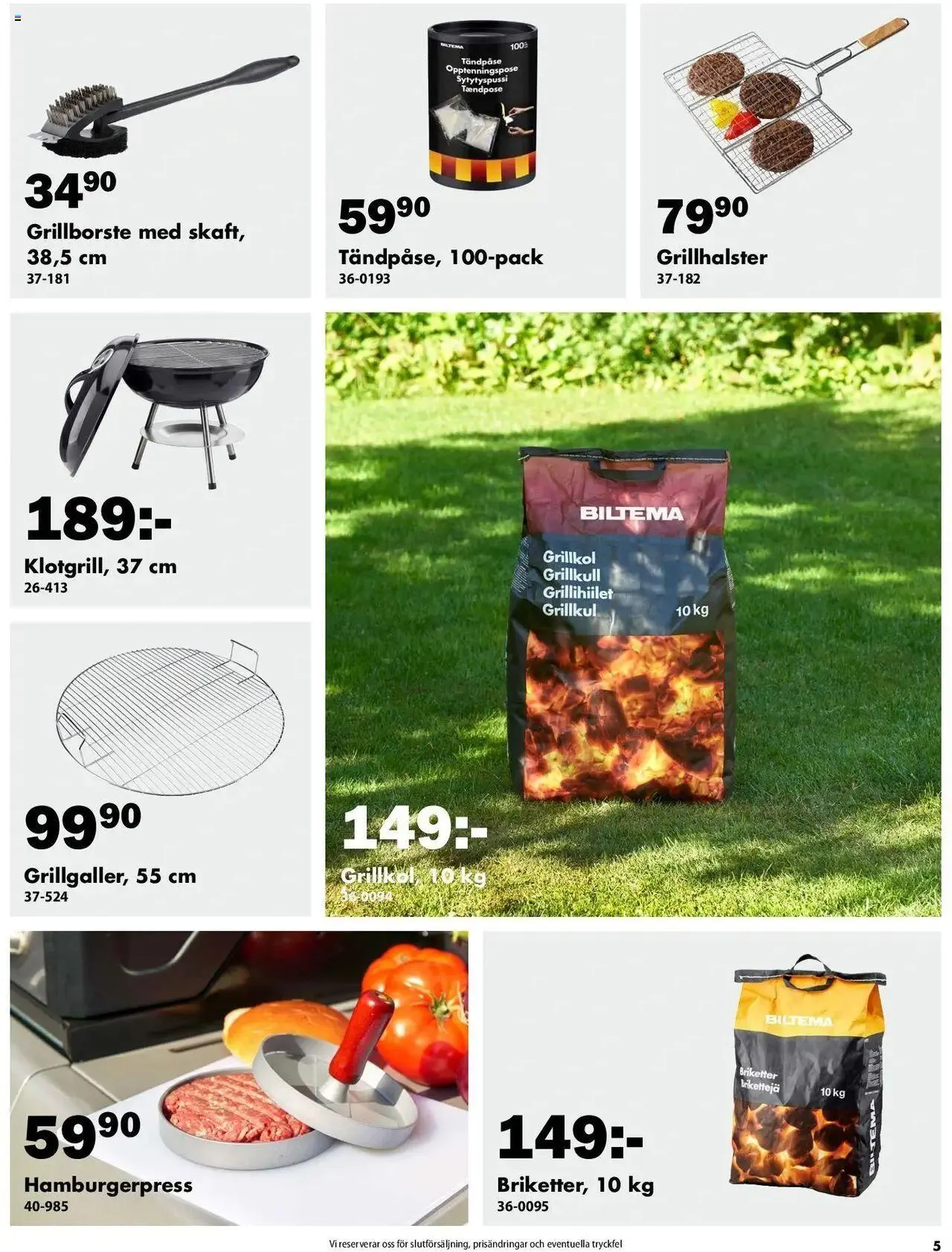 Biltema - erbjudanden från 25 juli till 31 december 2024 - Reklamblad sidor 5