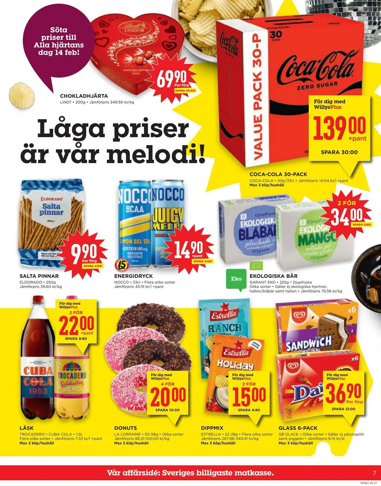 Willys reklamblad från 4 februari till 11 februari 2024 - Reklamblad sidor 7