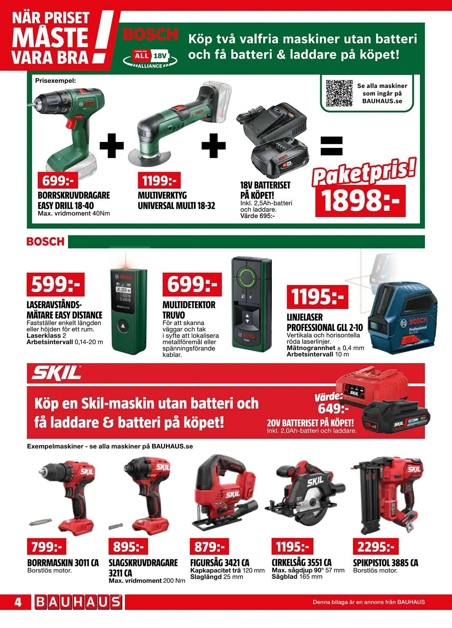 Bauhaus reklamblad från 1 september till 14 september 2025 - Reklamblad sidor 4