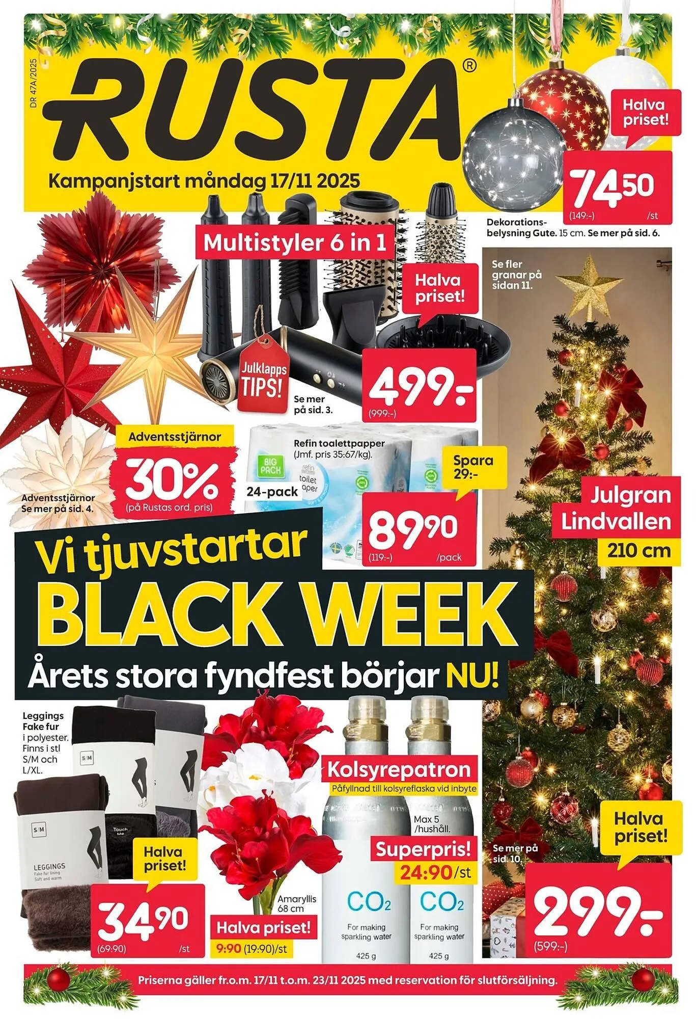 Rusta reklamblad från 17 november till 23 november 2025 - Reklamblad sidor 1