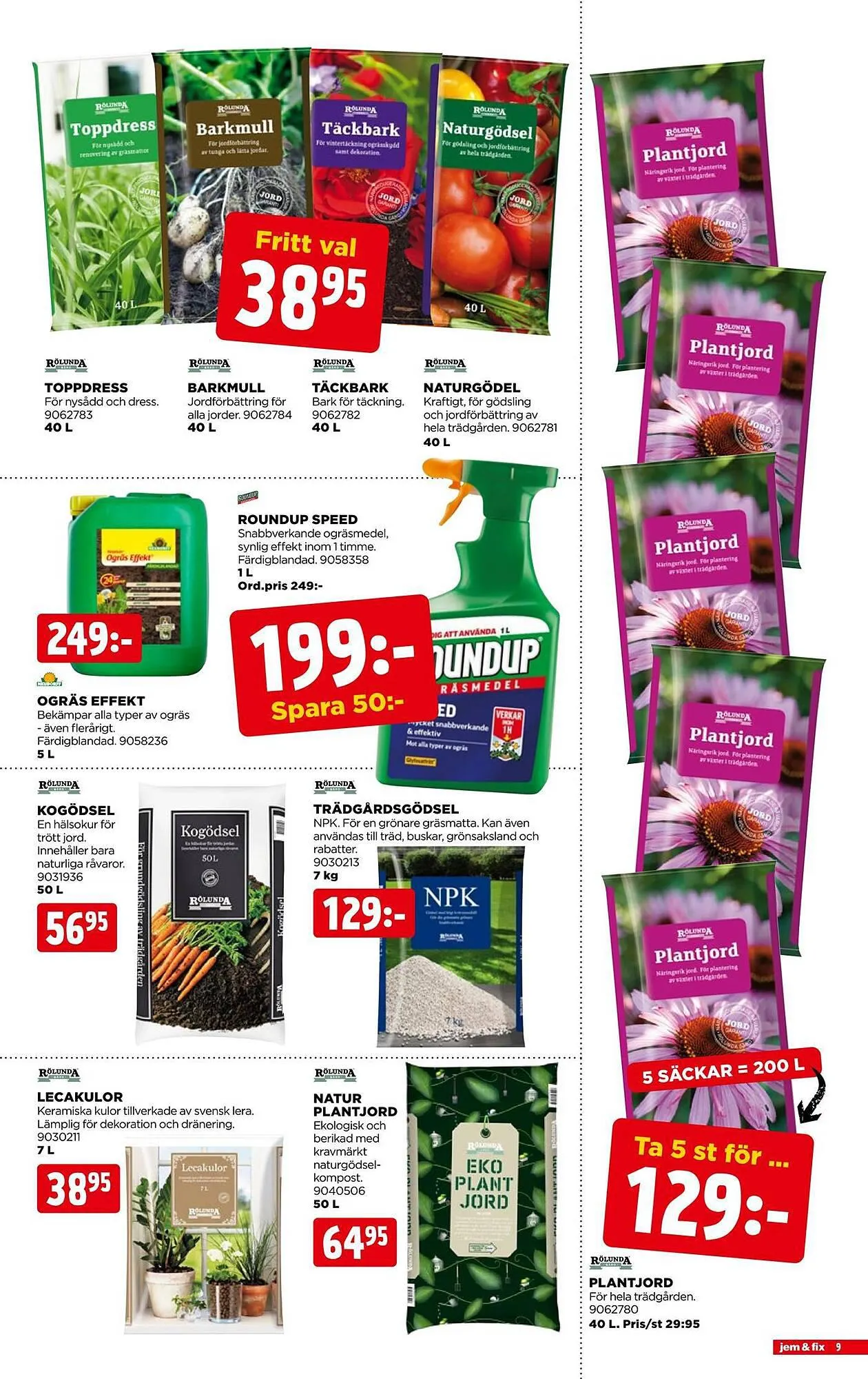 Jem&Fix reklamblad från 16 juli till 23 juli 2023 - Reklamblad sidor 9